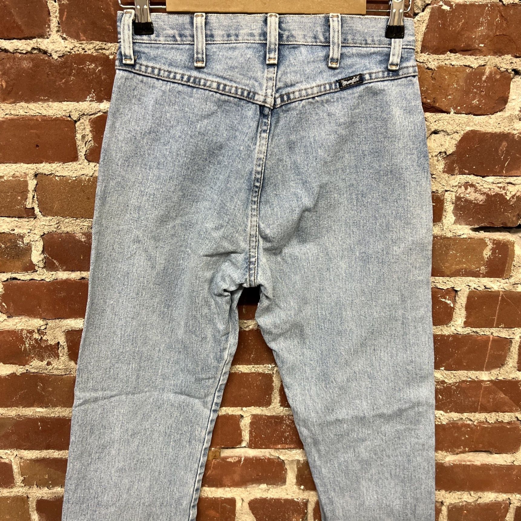 Wrangler VINTAGE Wrangler Jeans Womens 7 Blue High Waist Straight Jeans 7x32 USA Denim/Button Inseam 32 Mens? Size 28" / US 6 / IT 42 - 3 Thumbnail