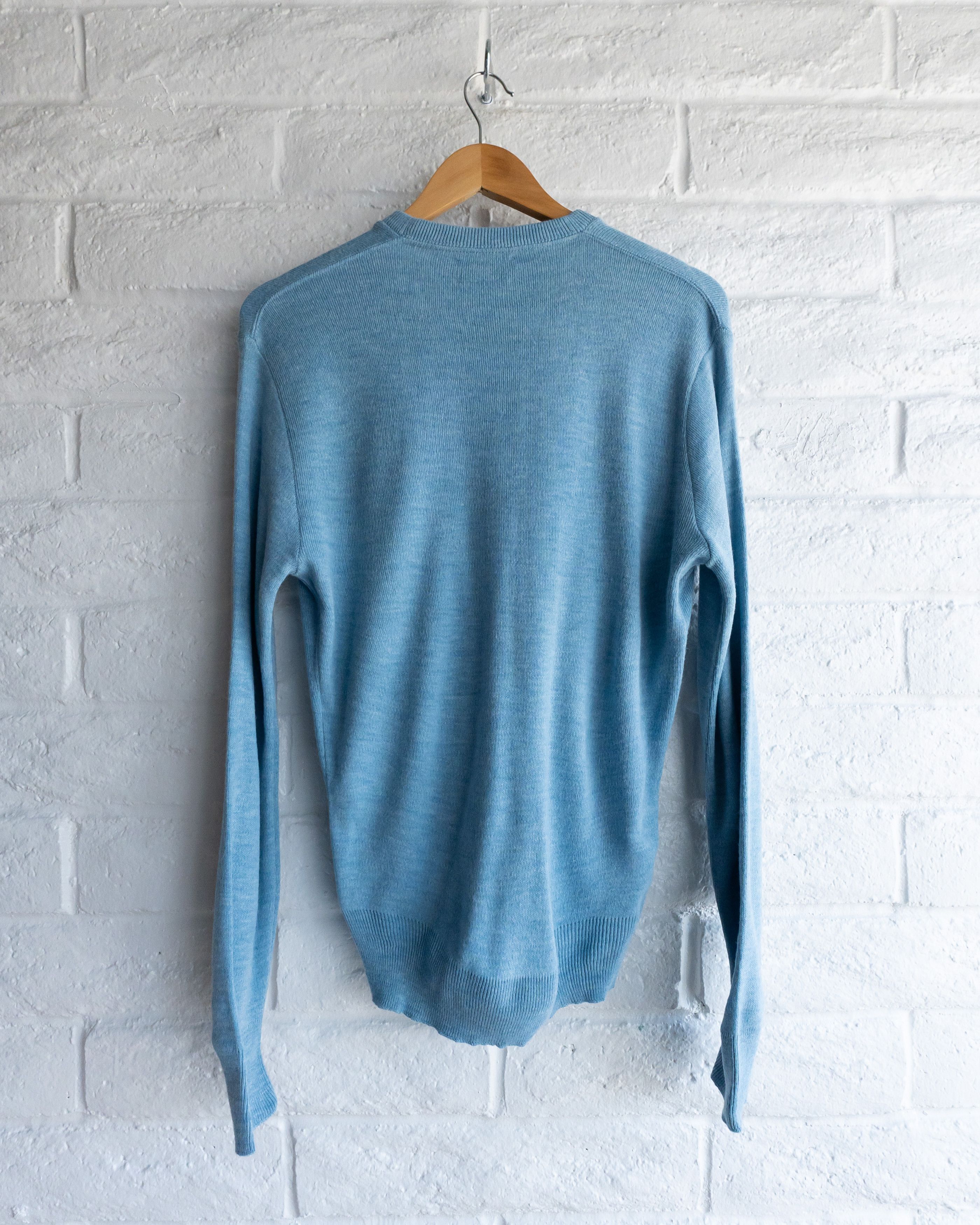 Vintage Vintage 1980s Puritan Sweater V Neck Blue Men's L Acrylic Size US L / EU 52-54 / 3 - 5 Thumbnail