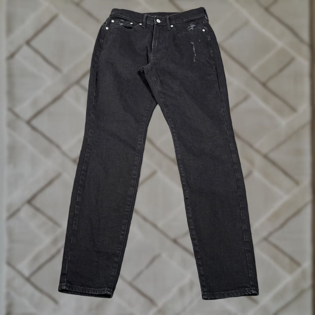Abercrombie & Fitch Abercrombie & Fitch Jeans Mens 28x31 Black Slim Distressed 90s Style Size US 28 / EU 44 - 1 Thumbnail