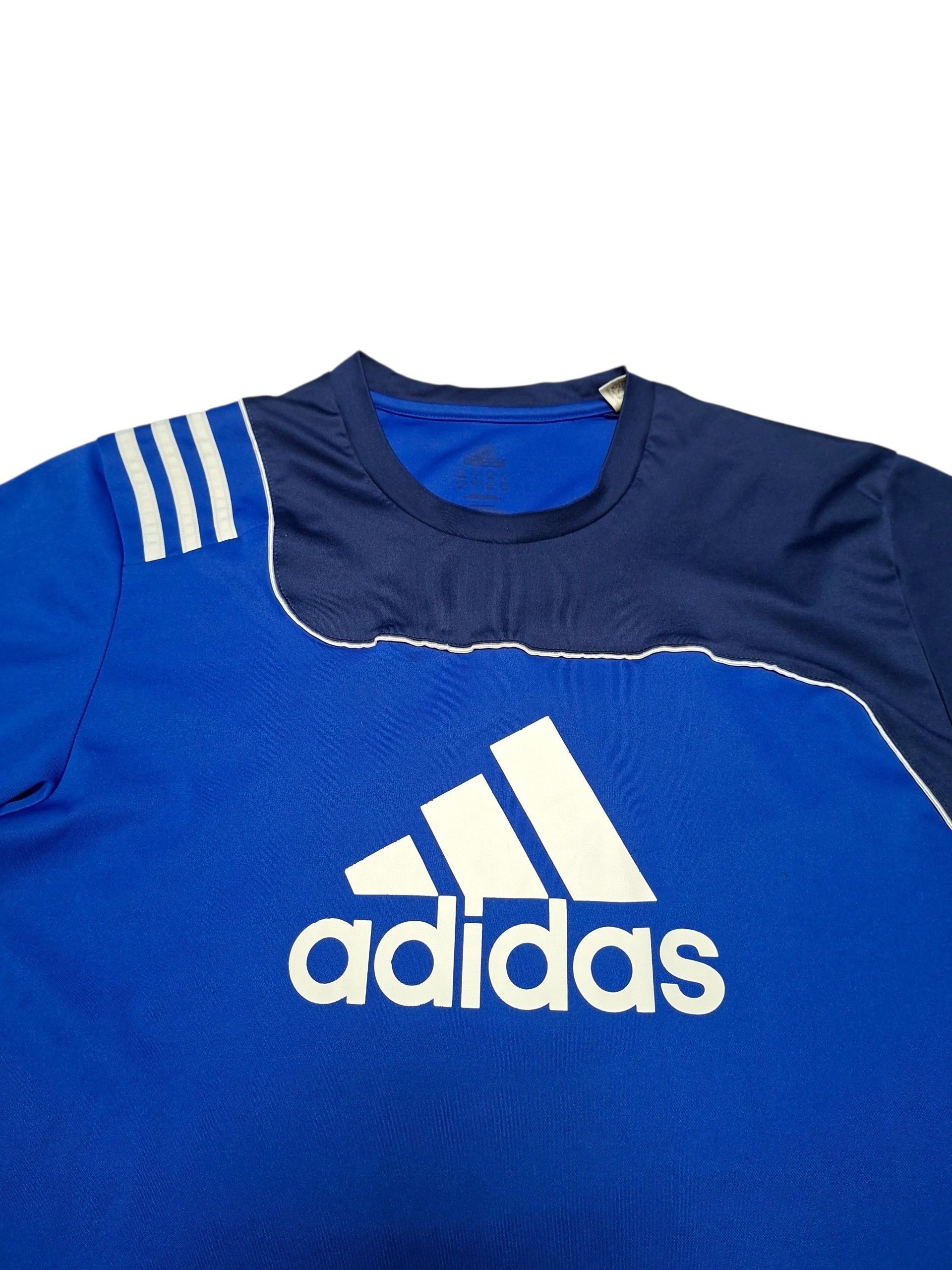 Adidas ADIDAS VINTAGE 2010 BIG LOGO SOCCER JERSEY TEE Size US L / EU 52-54 / 3 - 2 Thumbnail