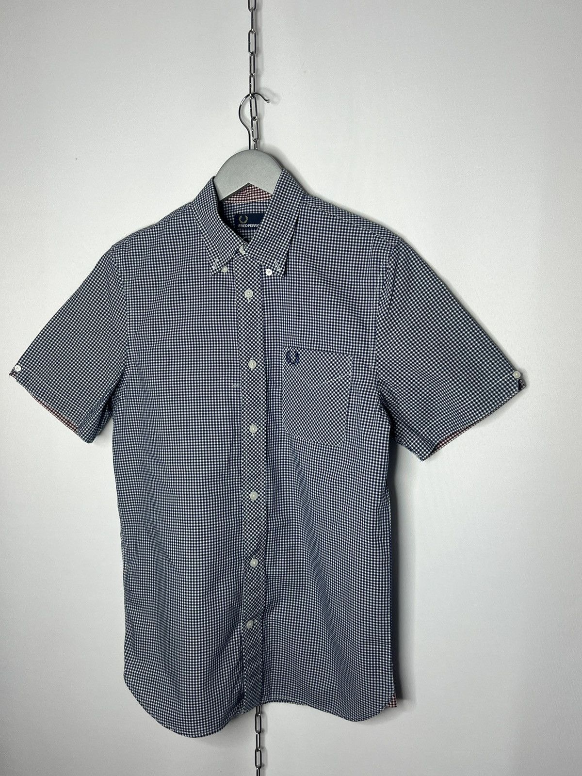Fred Perry × Vintage Fred Perry Vintage Shirt Polo Tee Short Sleeve Plaid Size US S / EU 44-46 / 1 - 2 Thumbnail