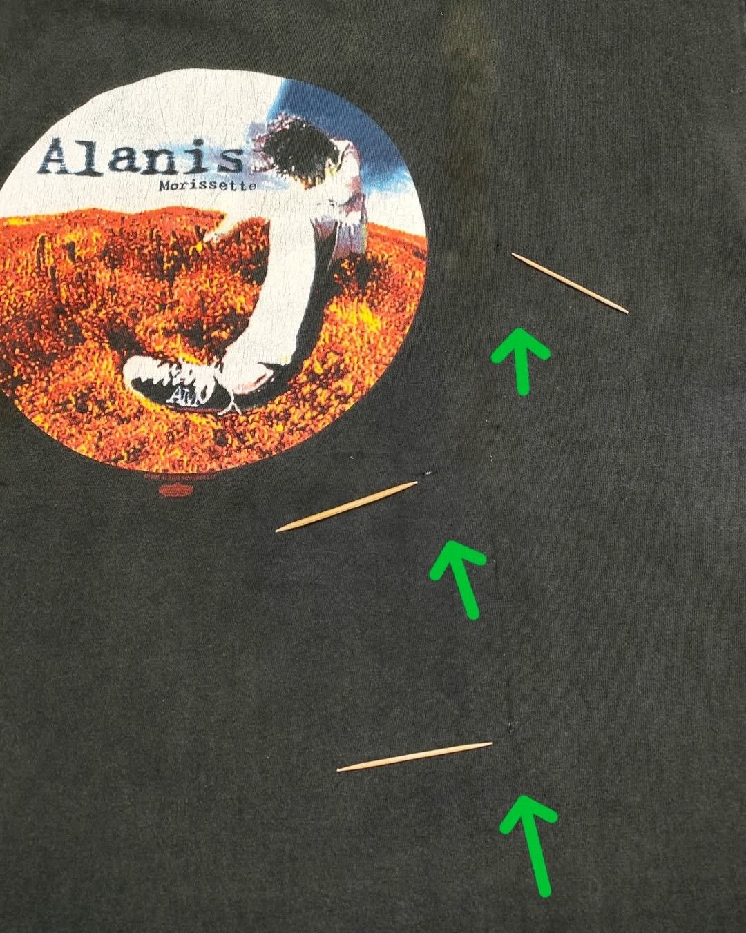 Band Tees × Vintage Vintage 90s ALANIS MORISSETTE Concert T-Shirt Size US XL / EU 56 / 4 - 6 Thumbnail