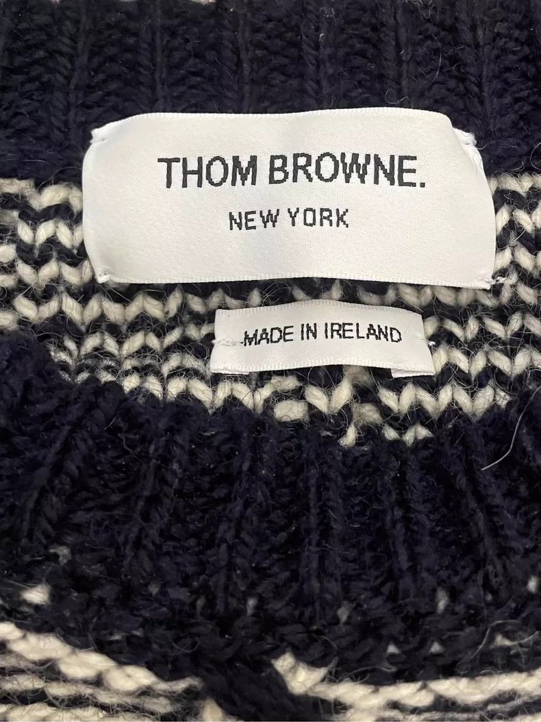 Thom Browne Thom Browne size1 Vinegar blue striped wool sweater Size US S / EU 44-46 / 1 - 4 Thumbnail