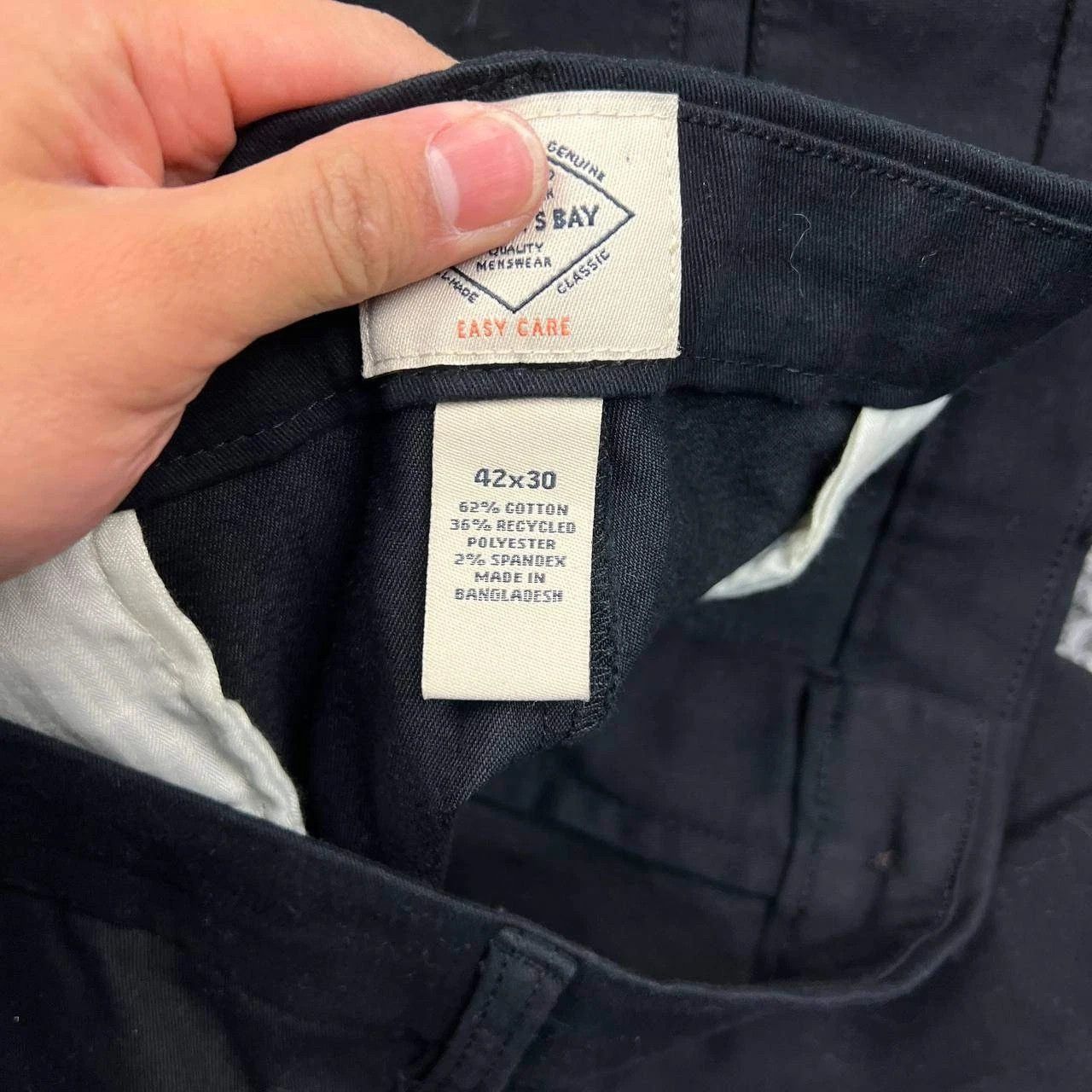 St. Johns Bay St. John's Pants Men 42x30 Chino Stretch Straight Pocket Size US 32 / EU 48 - 7 Thumbnail