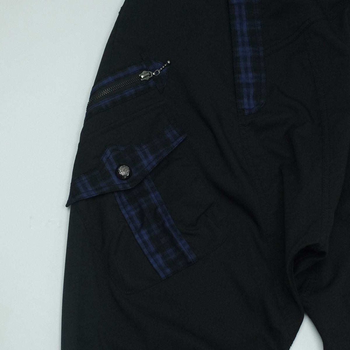 Beauty Beast *NoTariff Algonquins Asymmetric Drop Crotch Plaid Pants Size US 31 - 4 Thumbnail