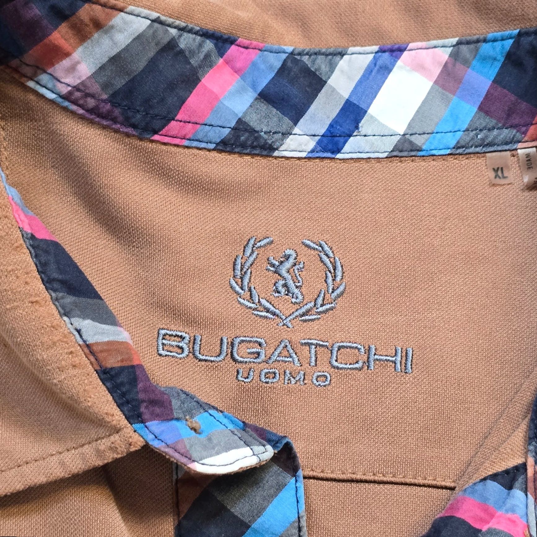 BUGATCHI Bugatchi Uomo Shirt Men XL Brown Tan Polo Long Sleeve Career Casual Capsule Size US XL / EU 56 / 4 - 4 Thumbnail