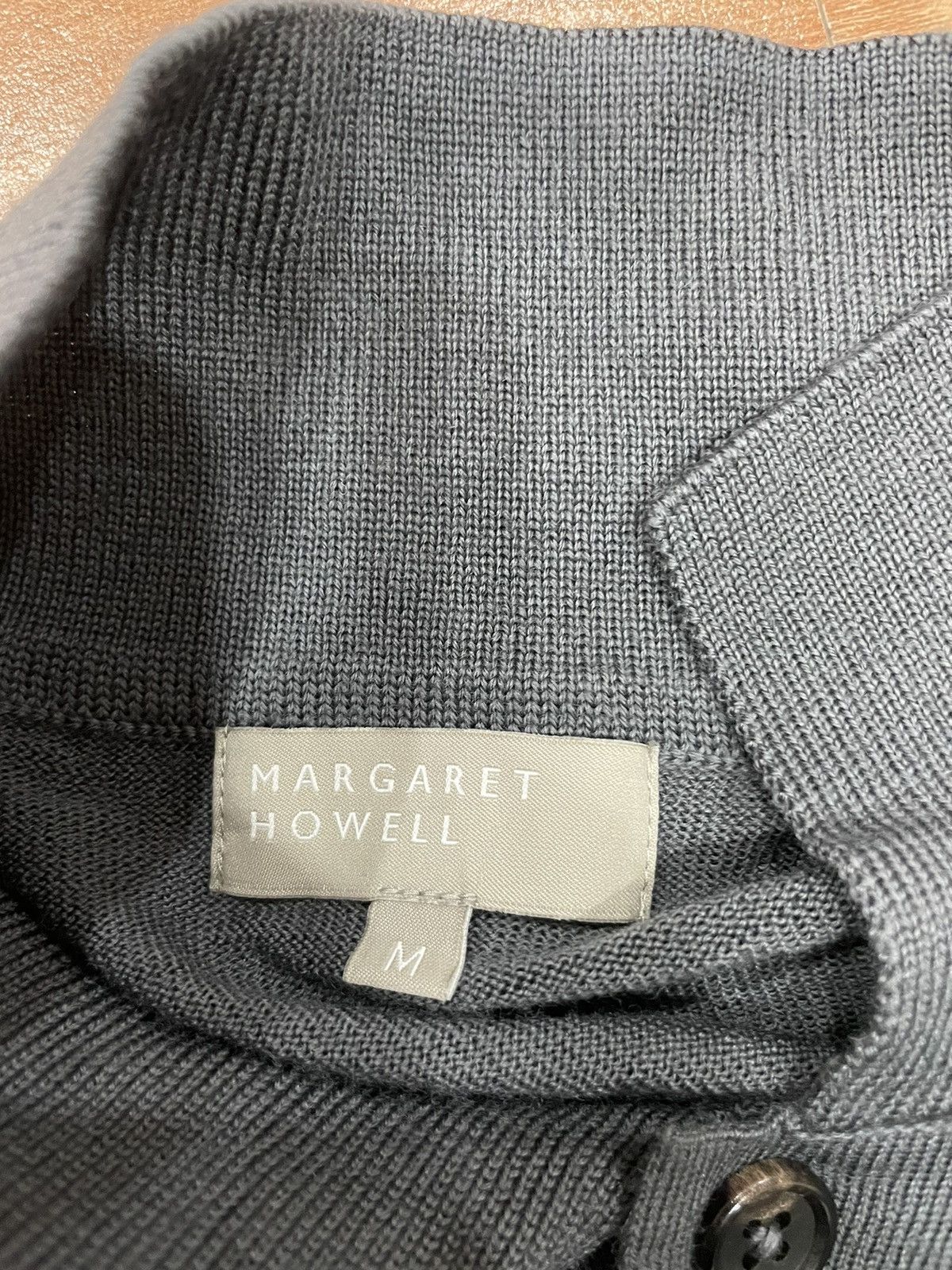 Margaret Howell High Neck Button Cardigan