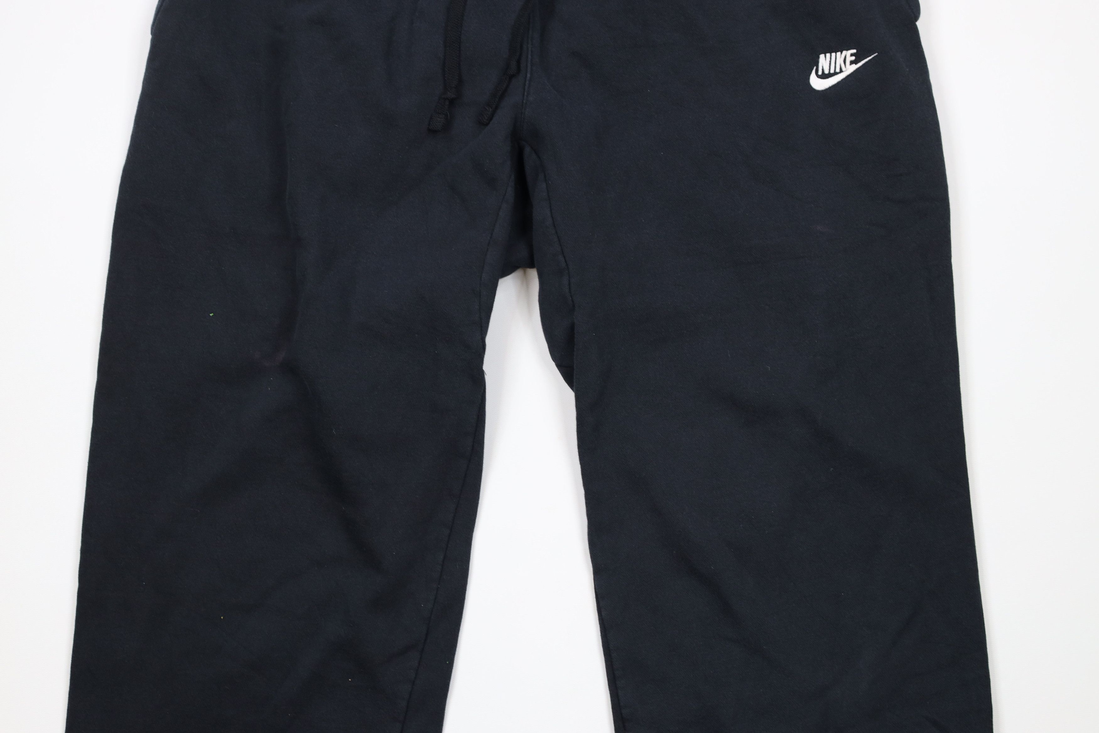 Nike × Vintage Vintage Nike Scott Mini Swoosh Wide Leg Sweatpants Black Size US 40 / EU 56 - 3 Thumbnail