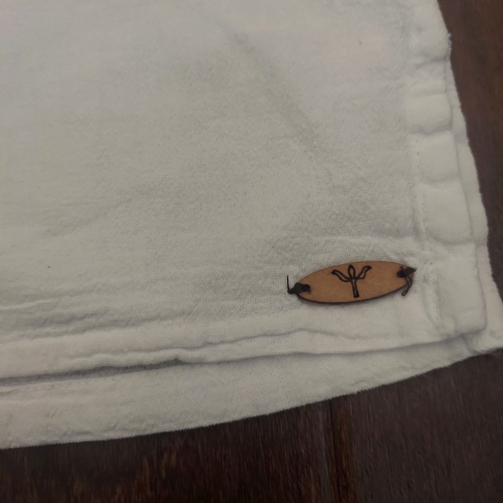 Vintage Cotton Natural Men's White Short Sleeve T-Shirt Front Pocket Drawstrings Beads 3XL Hawaiian Solid Shirt Mens Size US XXL / EU 58 / 5 - 6 Thumbnail
