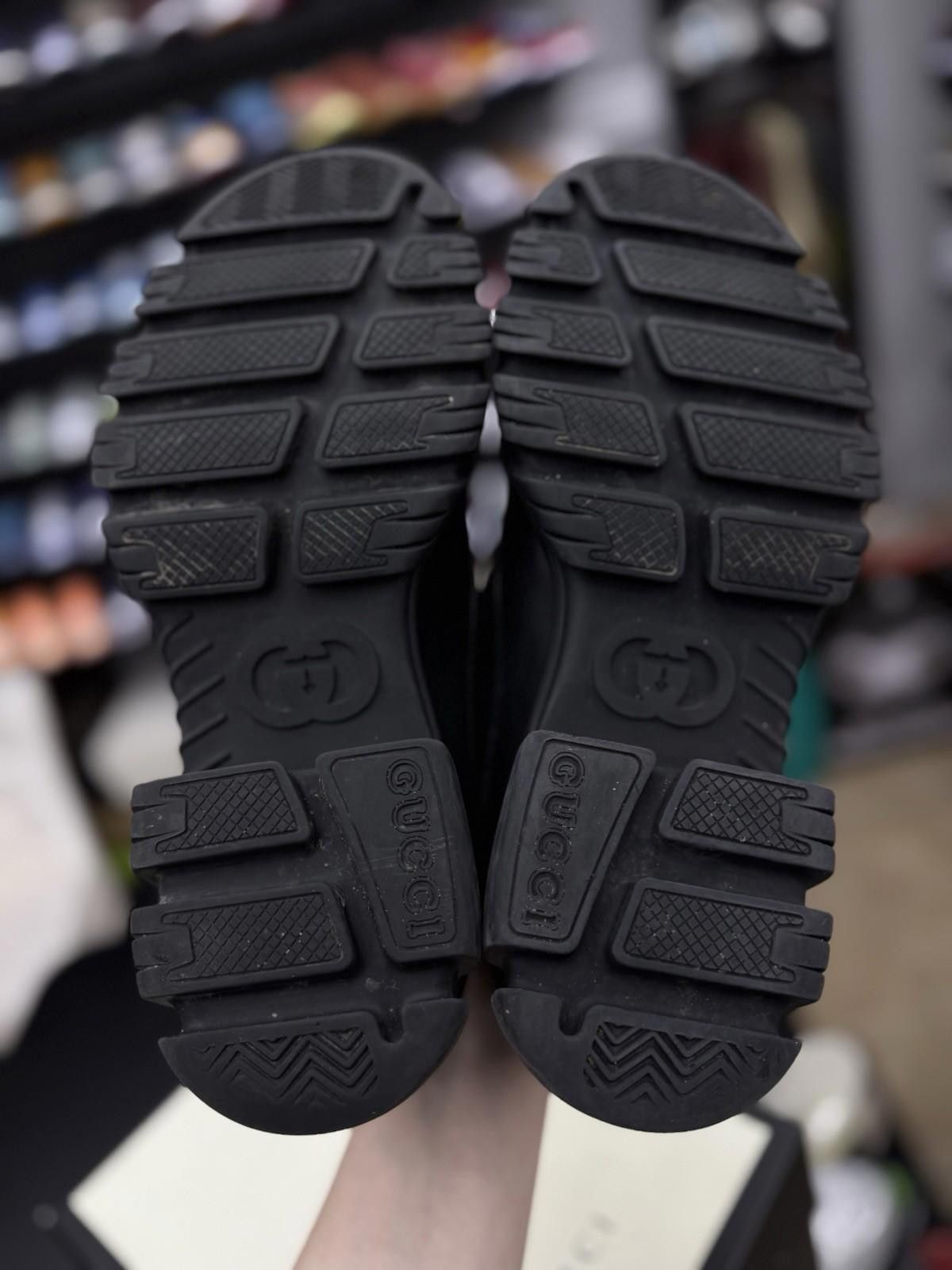 Gucci Gucci Nylon Monogram Calfskin Loafers Sneakers 10G/10.5US Size US 10.5 / EU 43-44 - 11 Thumbnail