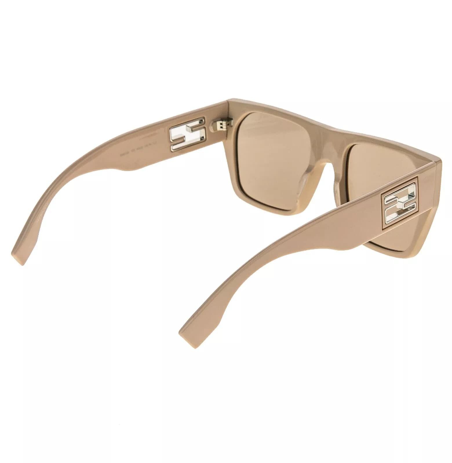 Fendi FENDI BAGUETTE Logo 40124 Beige Fashion Mask Chunky FE40124I Size ONE SIZE - 9 Thumbnail