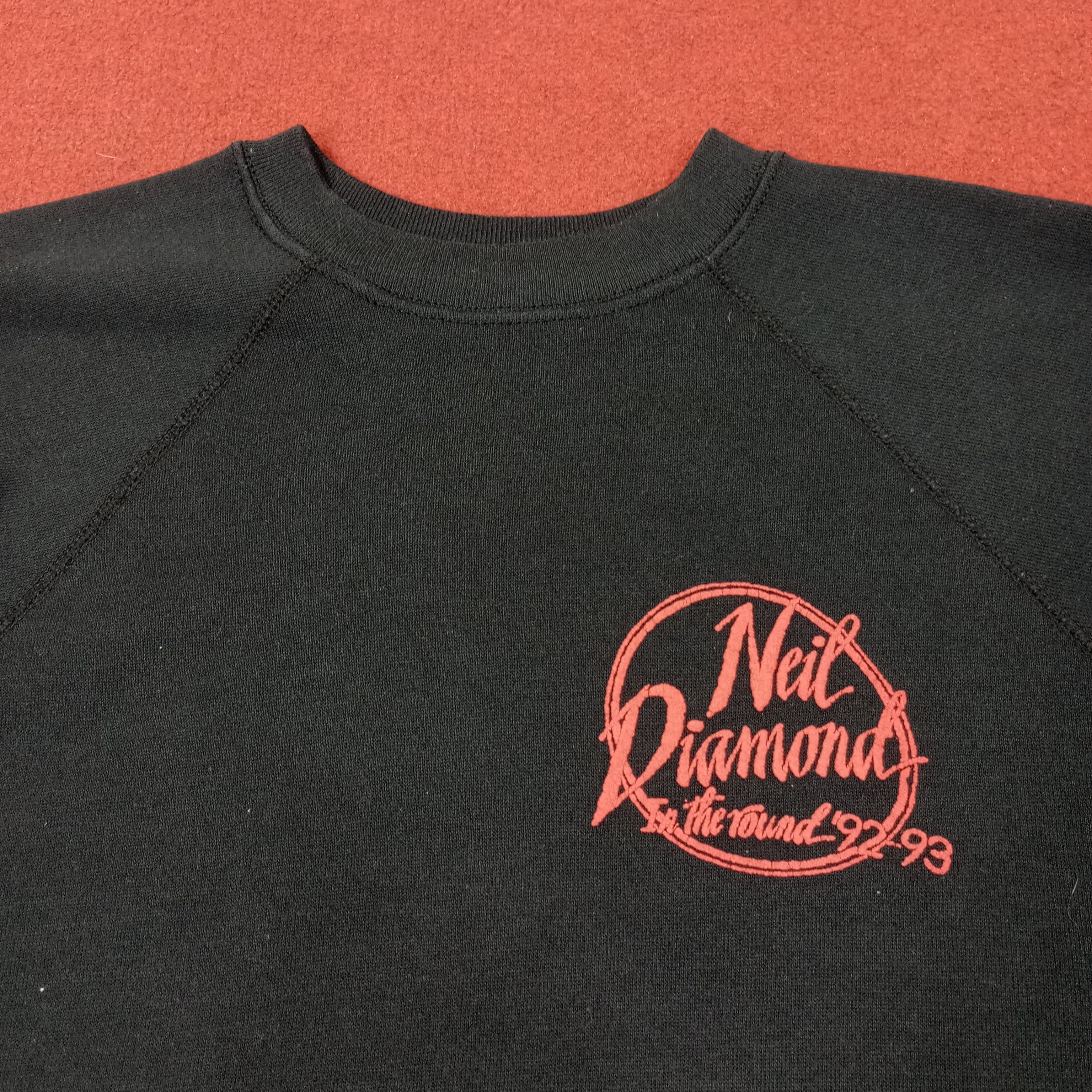 Vintage Neil Diamond In The Round Vintage Sweatshirt c246n19 Size US L / EU 52-54 / 3 - 4 Thumbnail