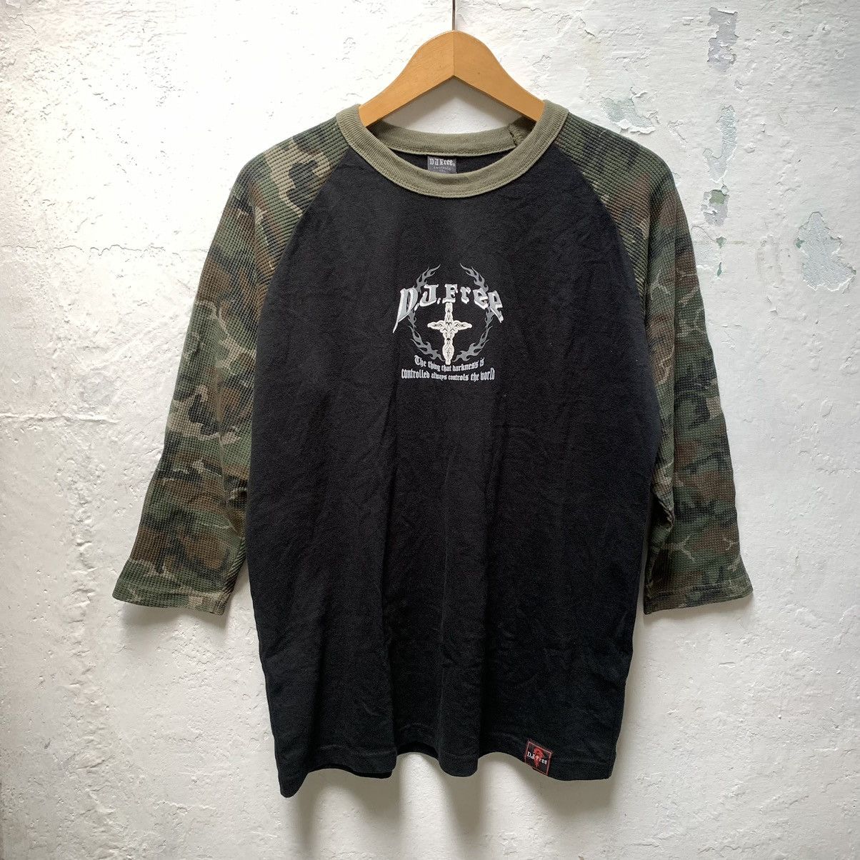 Japanese Brand DJ FREE Tribal Design Reglan LongSleeve IfSixWanNine Style Size US L / EU 52-54 / 3 - 13 Thumbnail