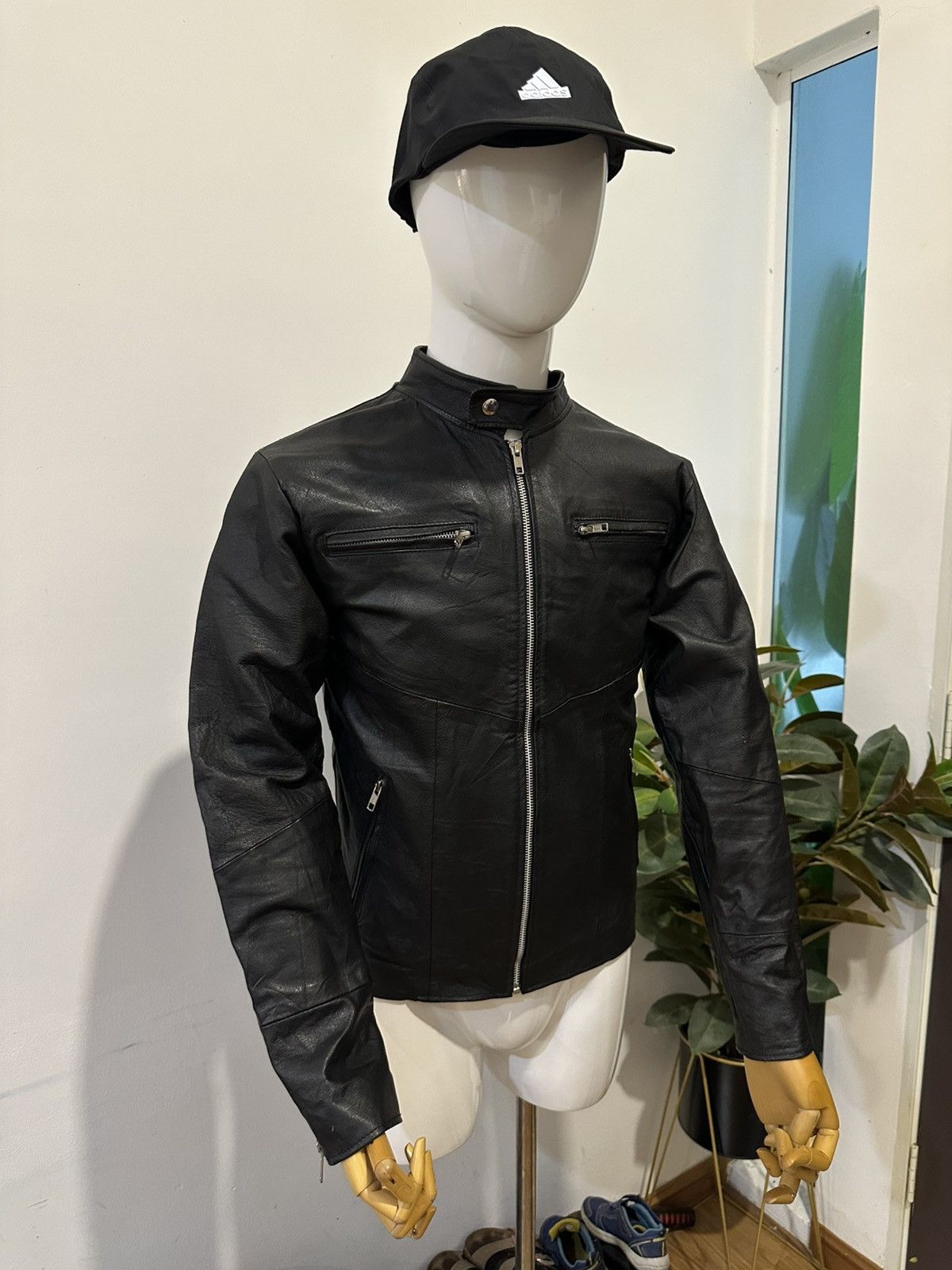 Genuine Leather Vintage Japanese Brand Genuine Leather Zipper Jacket Size US M / EU 48-50 / 2 - 4 Thumbnail