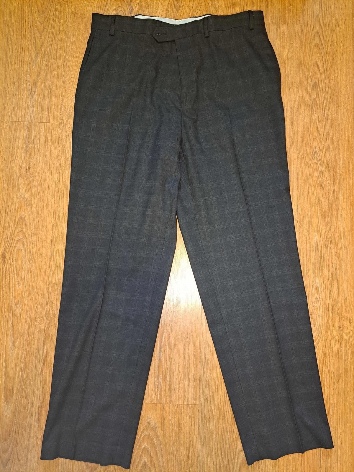 Polo Ralph Lauren Ralph Lauren Dress Pants Mens 38x32 Charcoal Gray Plaid Size 46R - 1 Thumbnail