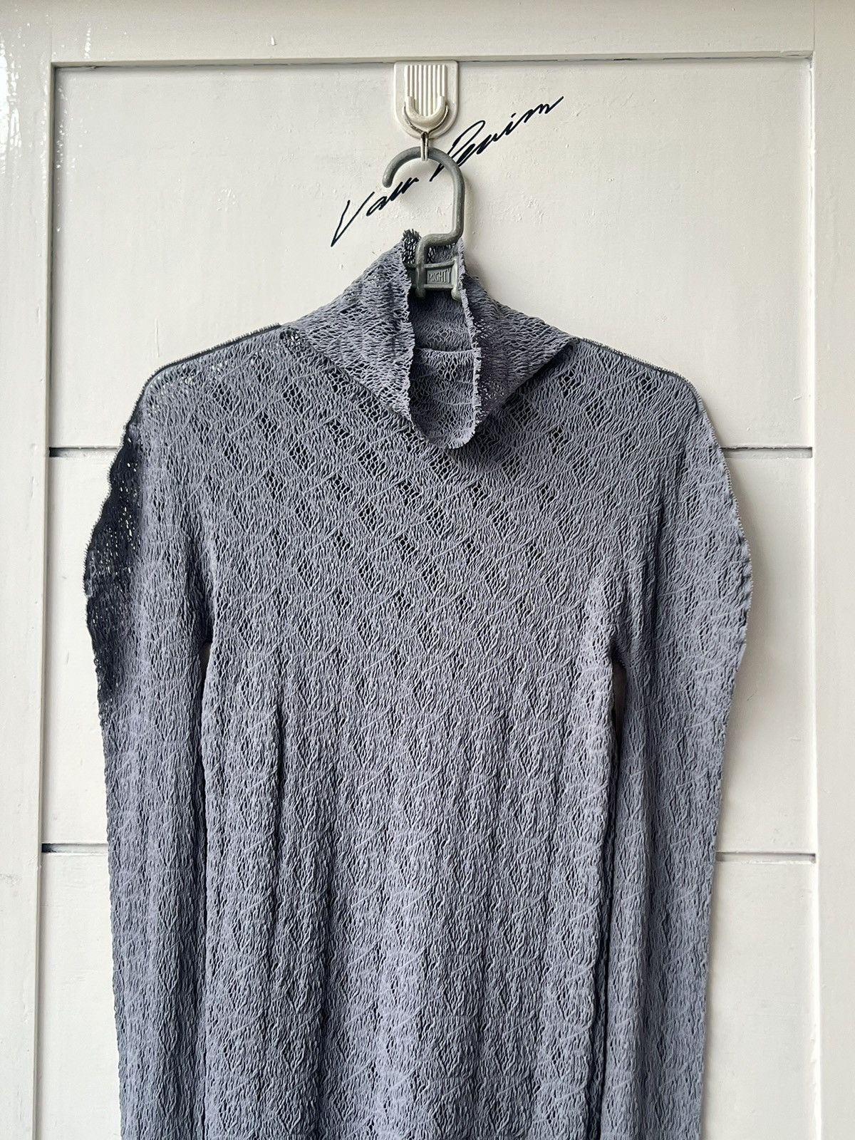 Issey Miyake Issey M.&K YOKO Grey Pleats Mesh T-shirt Size US XS / EU 42 / 0 - 2 Thumbnail