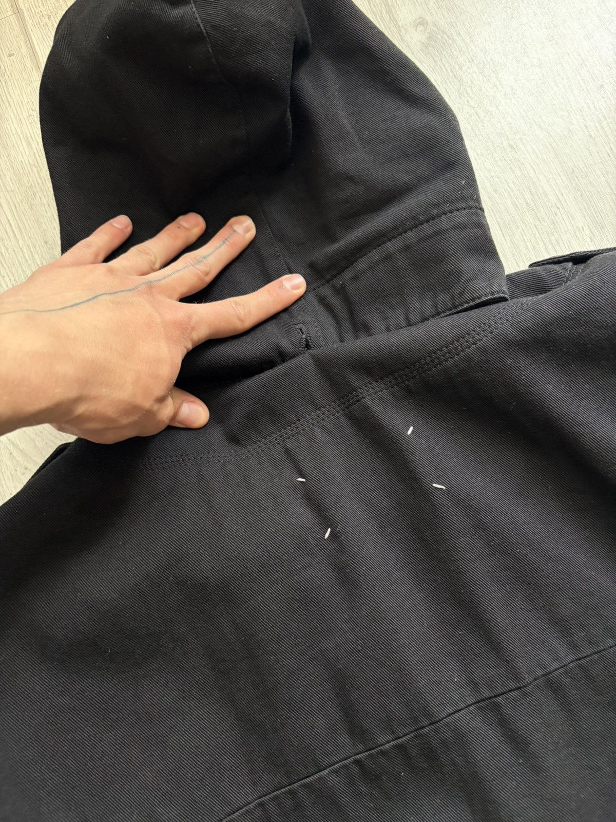 Maison Margiela Maison Margiela Black Hooded Field Jacket Parka Size US L / EU 52-54 / 3 - 12 Thumbnail