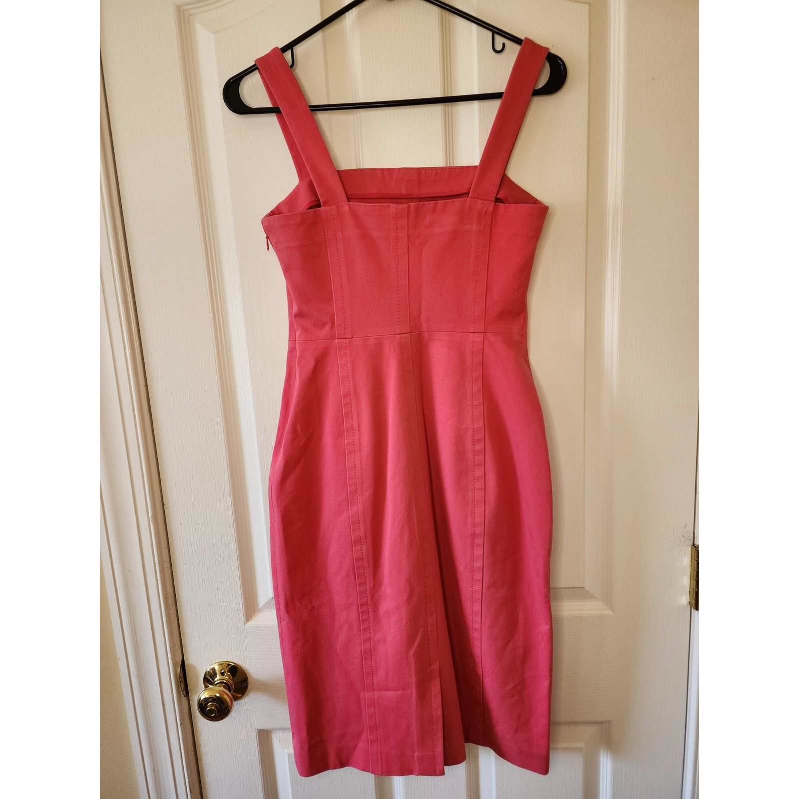 Banana Republic Banana Republic Pink Stretch Sheath Dress 2P Barbiecore Size XS / US 0-2 / IT 36-38 - 2 Thumbnail