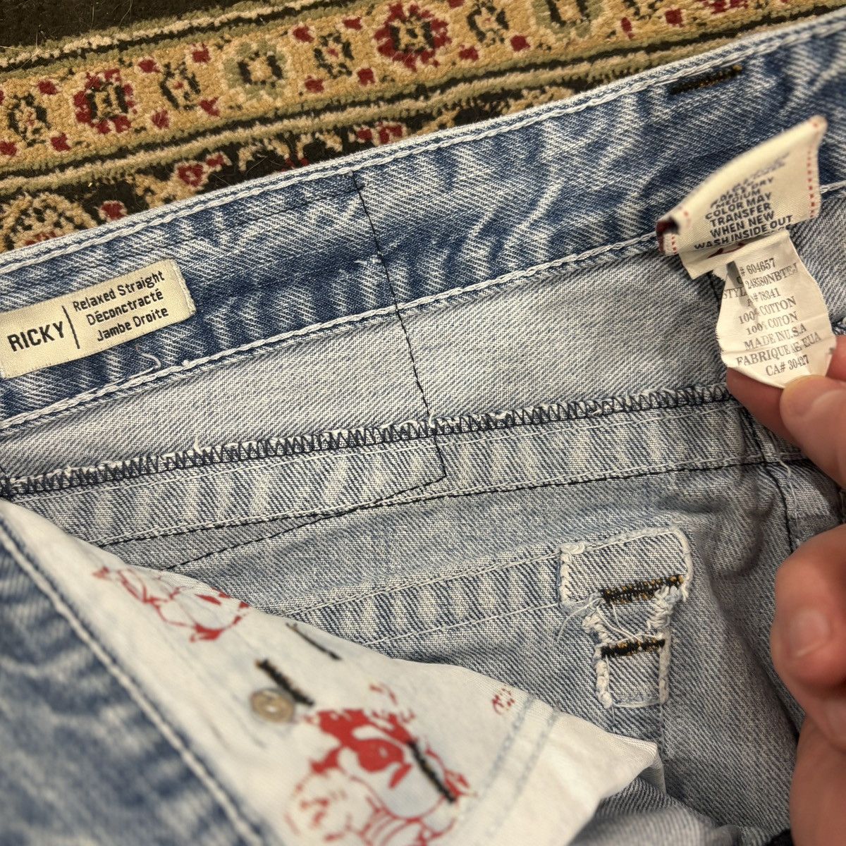 True Religion True Religion Rainbow Billy Ricky Relaxed Straight Jeans USA Size US 36 / EU 52 - 5 Thumbnail