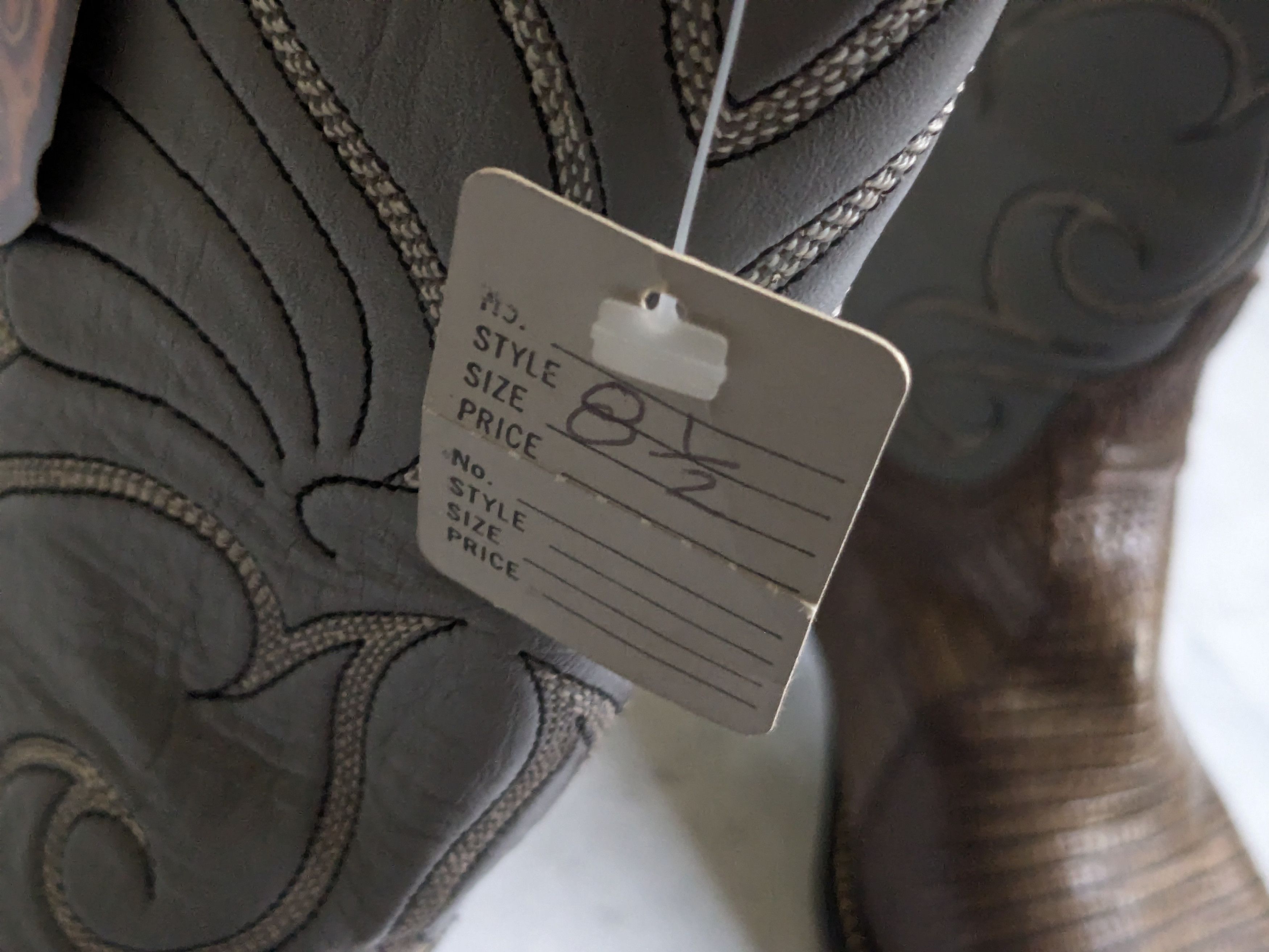 Dan Post Dan Post Cowboy Boots Olive Green Lizard Leather 8.5 Gray Size US 8.5 / EU 41-42 - 6 Thumbnail