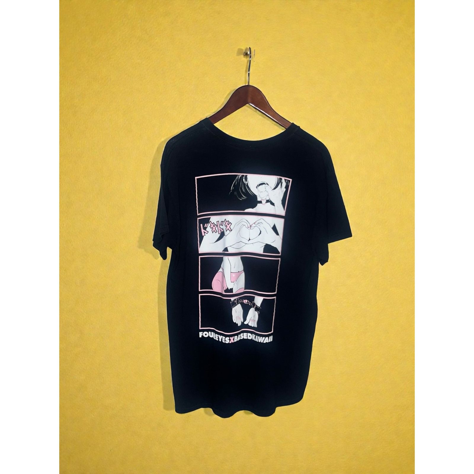 Other Black FourEyes x BasedKawaii Anime Comic Panel Size US L / EU 52-54 / 3 - 2 Thumbnail