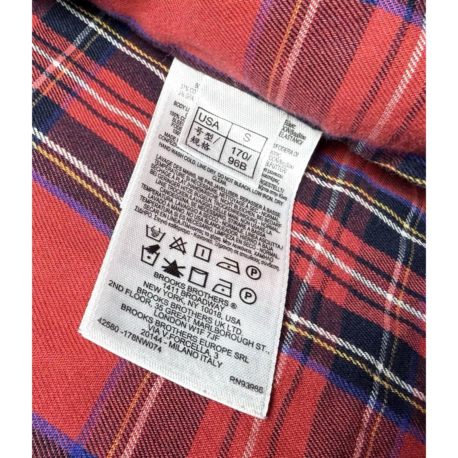 Brooks Brothers Brooks Brothers Khaki Button Up Jacket Utility Shacket Plaid Lined Mens Small Size US S / EU 44-46 / 1 - 7 Thumbnail
