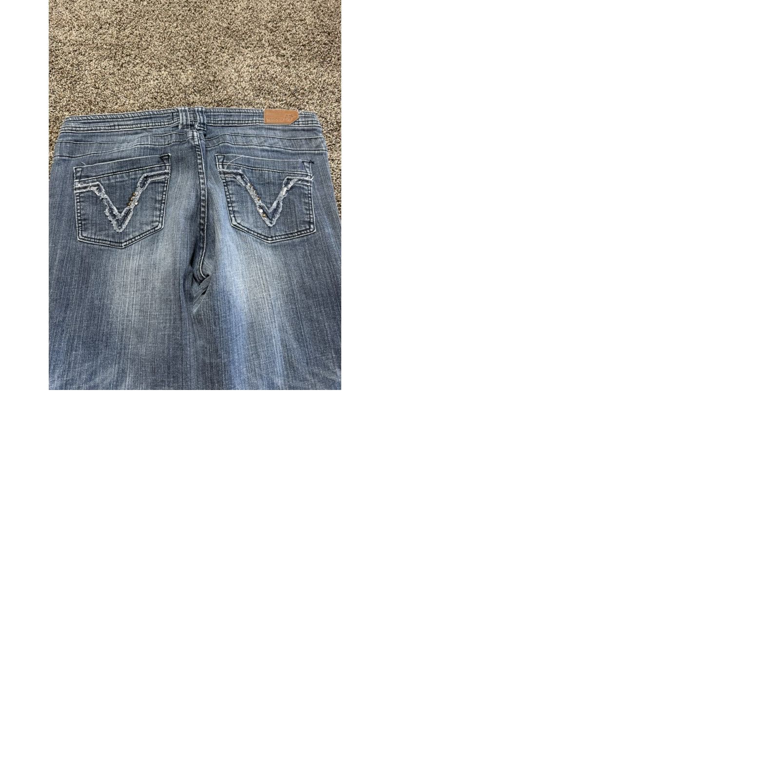 Vintage VINTAGE Vigoss Women's Jeans 36X30 Blue Denim 13 5-Pocket Straight Mid Rise Size 34" / US 12 / IT 48 - 9 Thumbnail