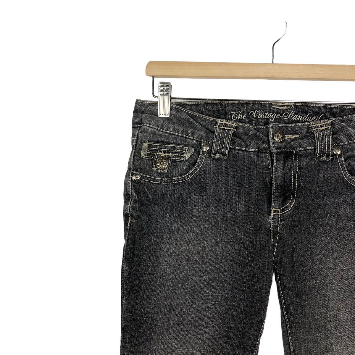 Japanese Brand PUNK DESIGN THE VINTAGE STANDARD SKINNY DISTRESSED DENIM Size US 30 / EU 46 - 6 Thumbnail