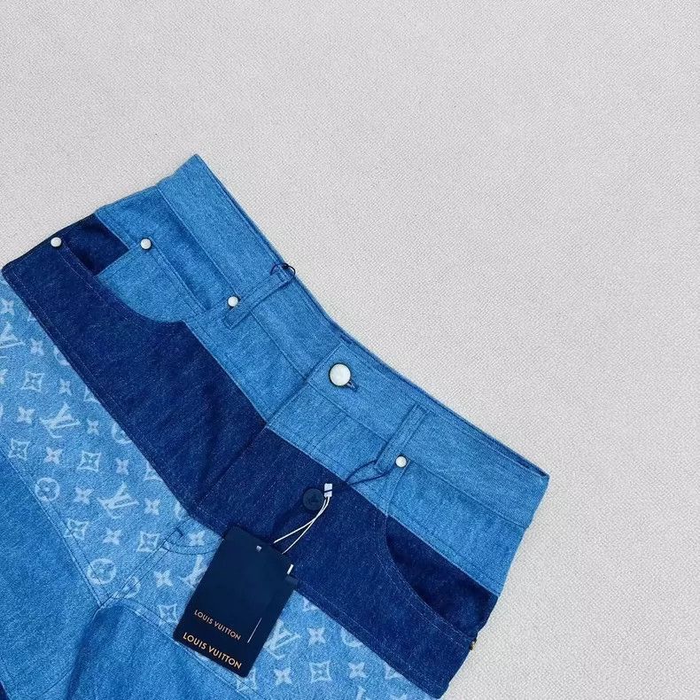 Louis Vuitton Louis Vuitton Denim Shorts Size 29-2506 Size US 29 - 3 Thumbnail