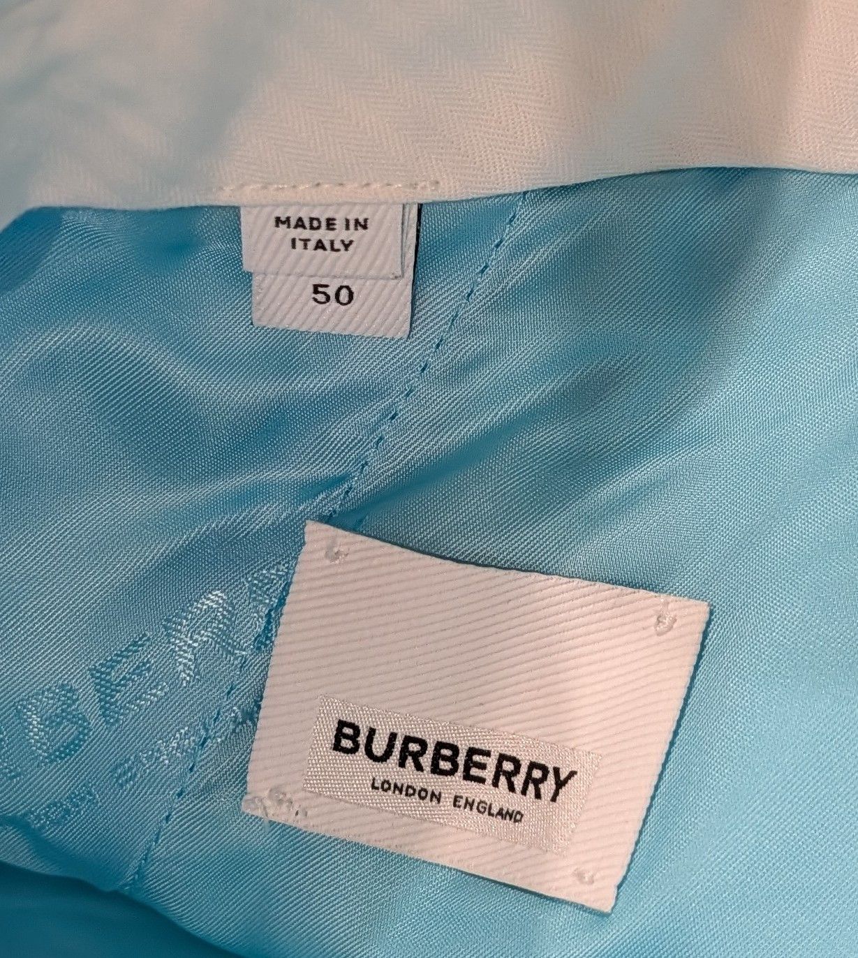 Burberry Burberry Tailored Wool Trousers Pants Bright Opal 50 US 34 Size US 34 / EU 50 - 9 Thumbnail
