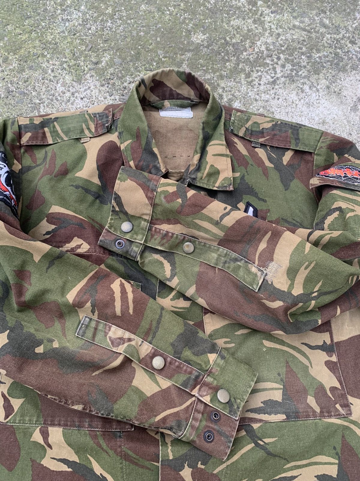 Other Custom Camo Punk Jacket w/ Patches MARQUARDT + SCHULZ Size US L / EU 52-54 / 3 - 11 Thumbnail