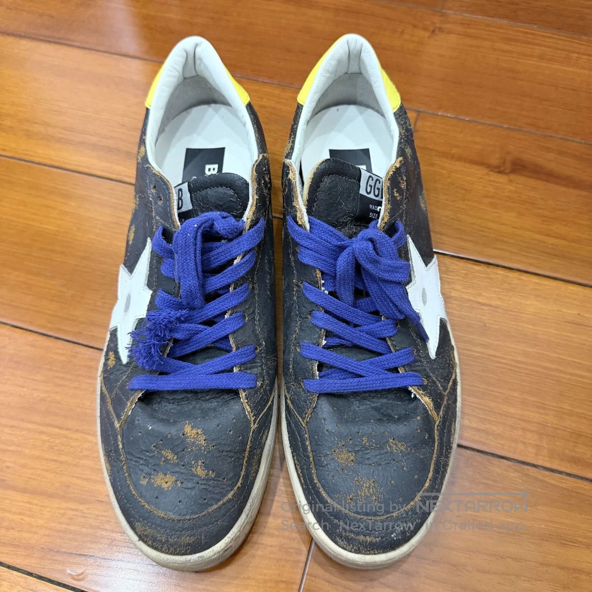 Golden Goose Golden Goose Ball Star Distressed Sneakers. Size US 7 / EU 40 - 2 Thumbnail