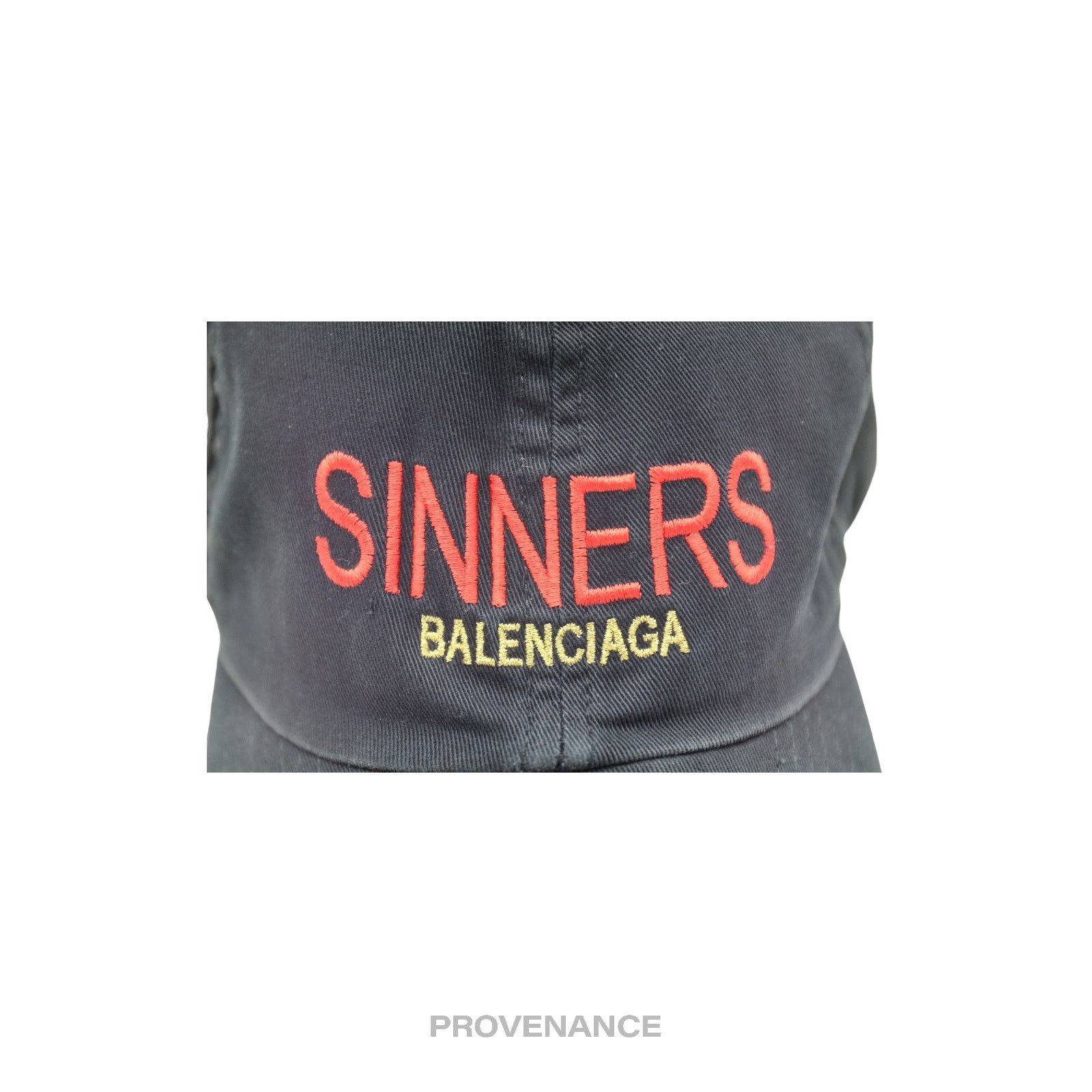Balenciaga 🔴 Balenciaga Sinners Cap - Washed Black Size ONE SIZE - 8 Thumbnail