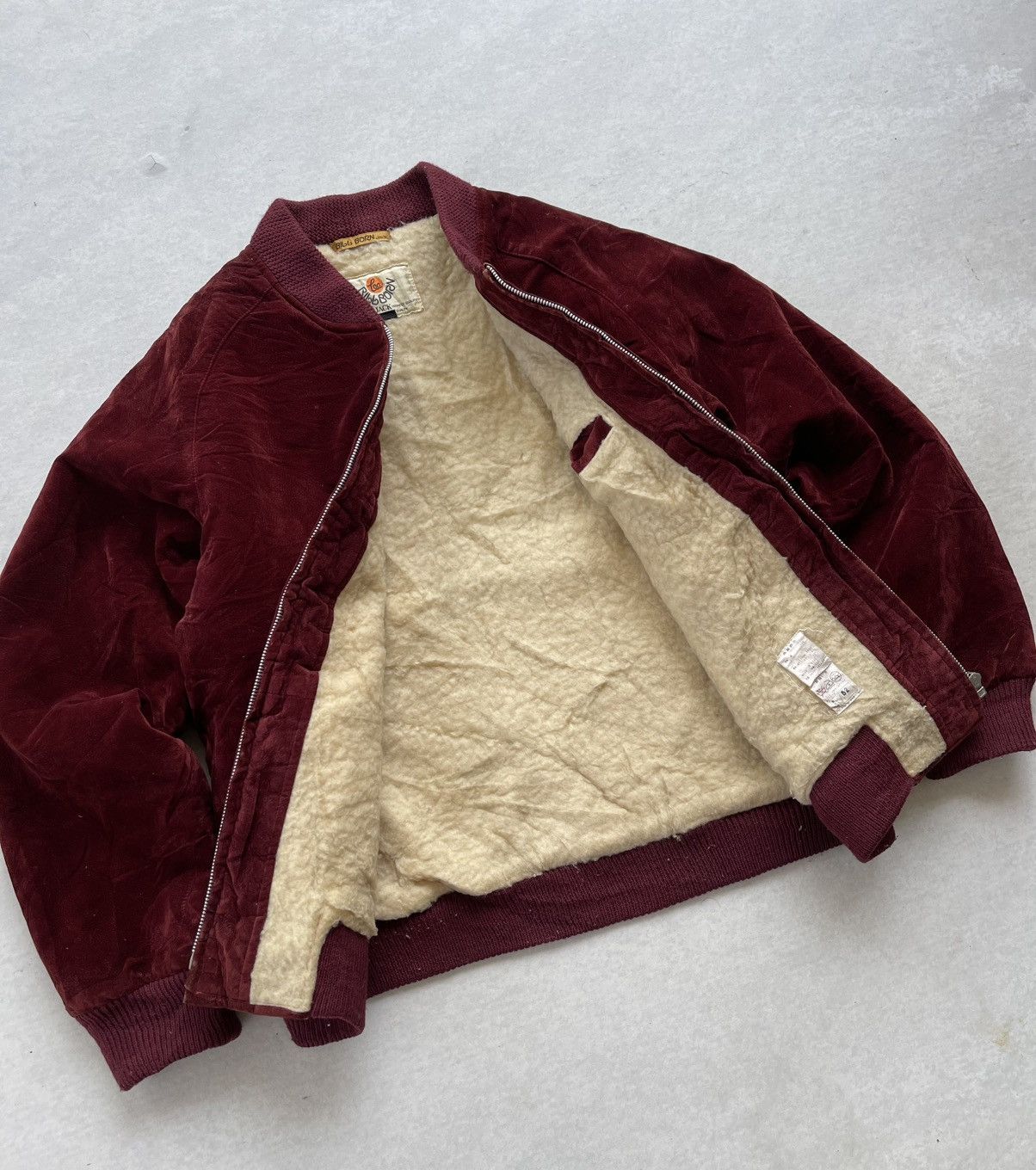 Lee 🔥Vintage 90s Lee Bill Born Velvet Bomber Jacket Size US M / EU 48-50 / 2 - 9 Thumbnail