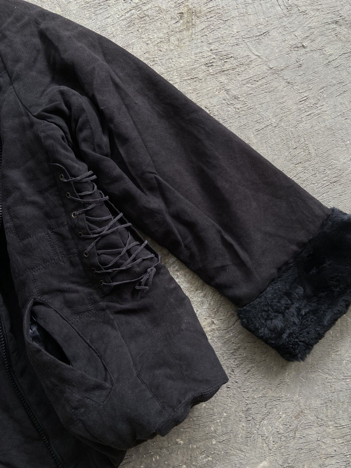 Japanese Brand 2000s Japanese Brand - Vkei Apocalypse Style Trim Fur Jacket Size L / US 10 / IT 46 - 6 Thumbnail