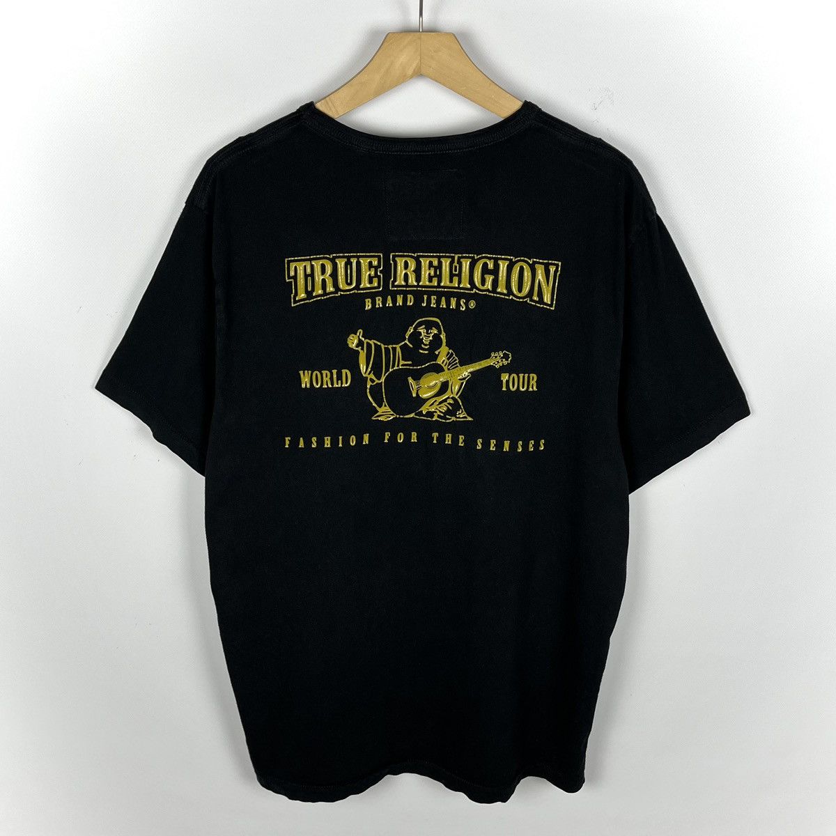 True Religion Vintage True Religion y2k buddha gold big logo tee 00’s Size US XL / EU 56 / 4 - 1 Thumbnail