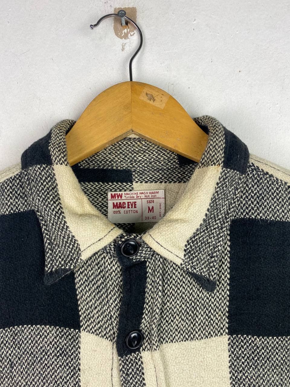 Flannel vintage checkered mac eye flannel shirt cat eye button Size US M / EU 48-50 / 2 - 2 Thumbnail