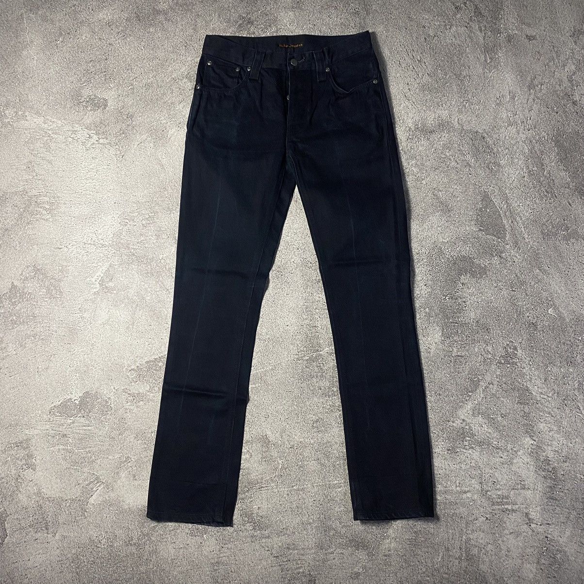 image of Nudie Jeans Grim Tim Dry Black, Men's (Size 30)