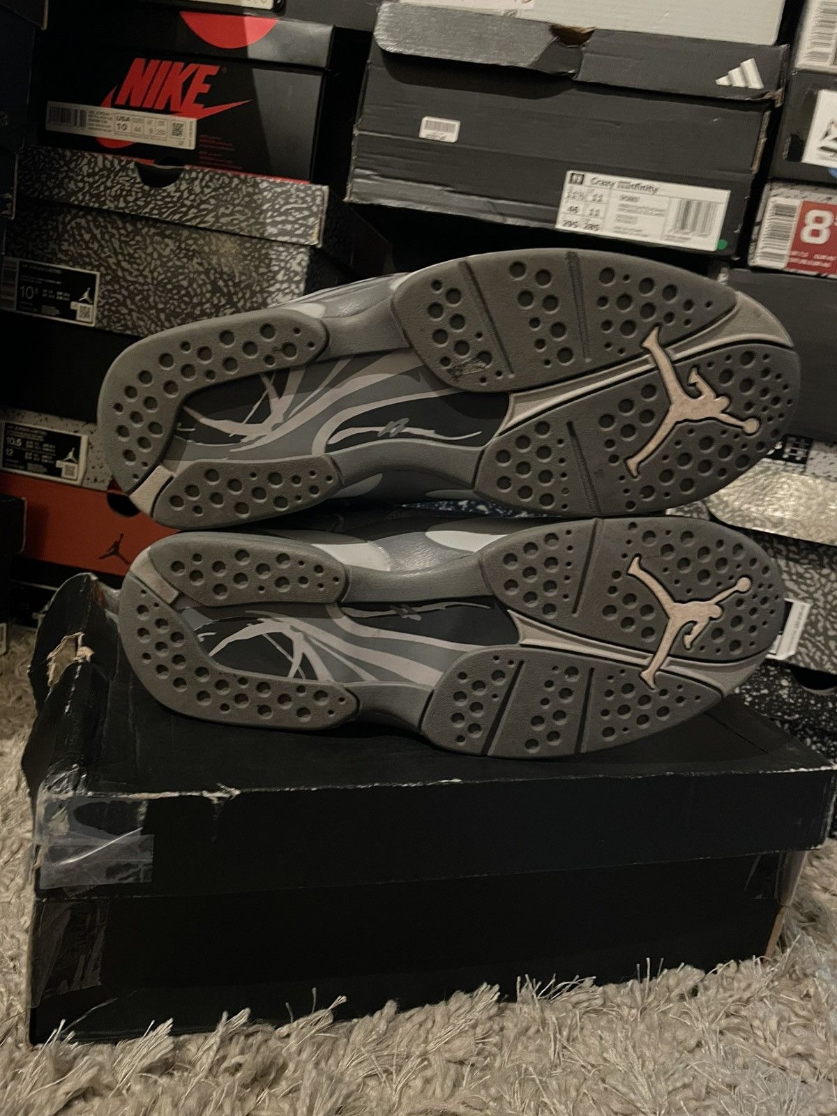 Jordan Brand Jordan 8 Cool Grey Size US 8.5 / EU 41-42 - 6 Thumbnail