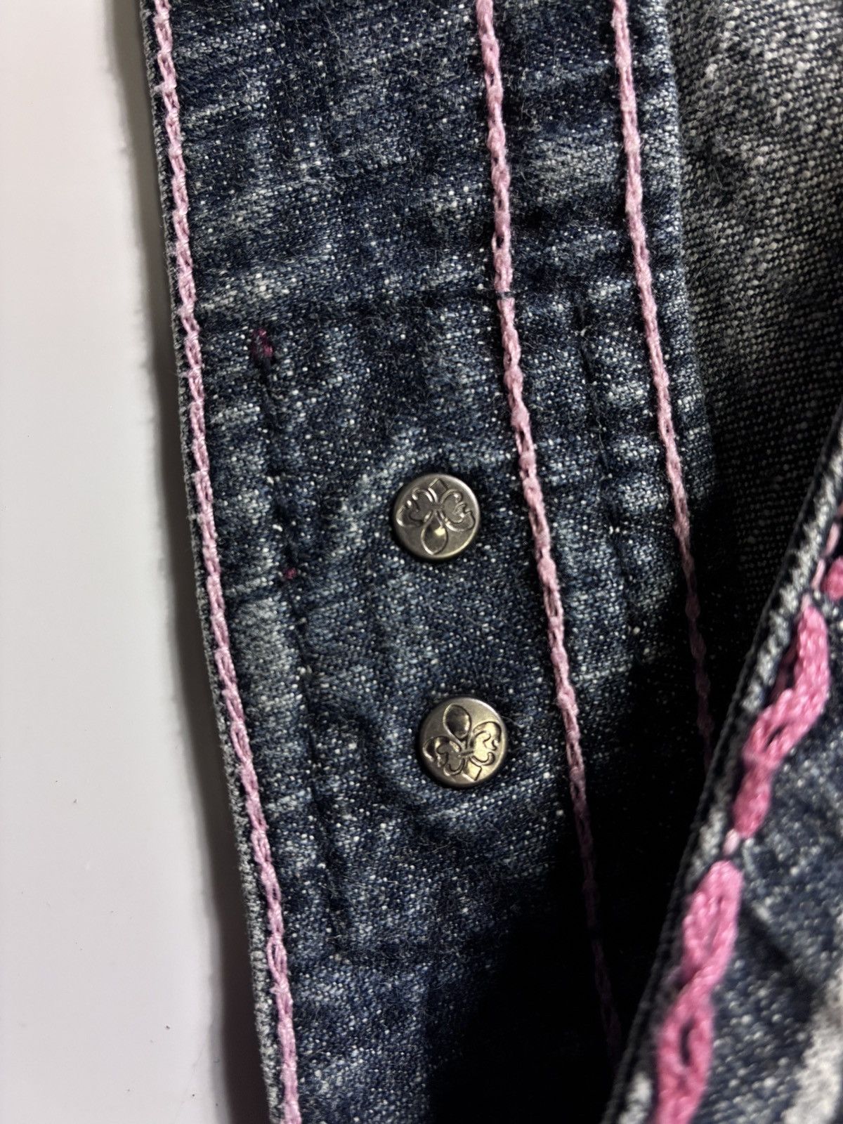 Other VINTAGE LAGUNA BEACH PINK Y2K 2000s DENIM JEANS Size 30" / US 8 / IT 44 - 8 Thumbnail