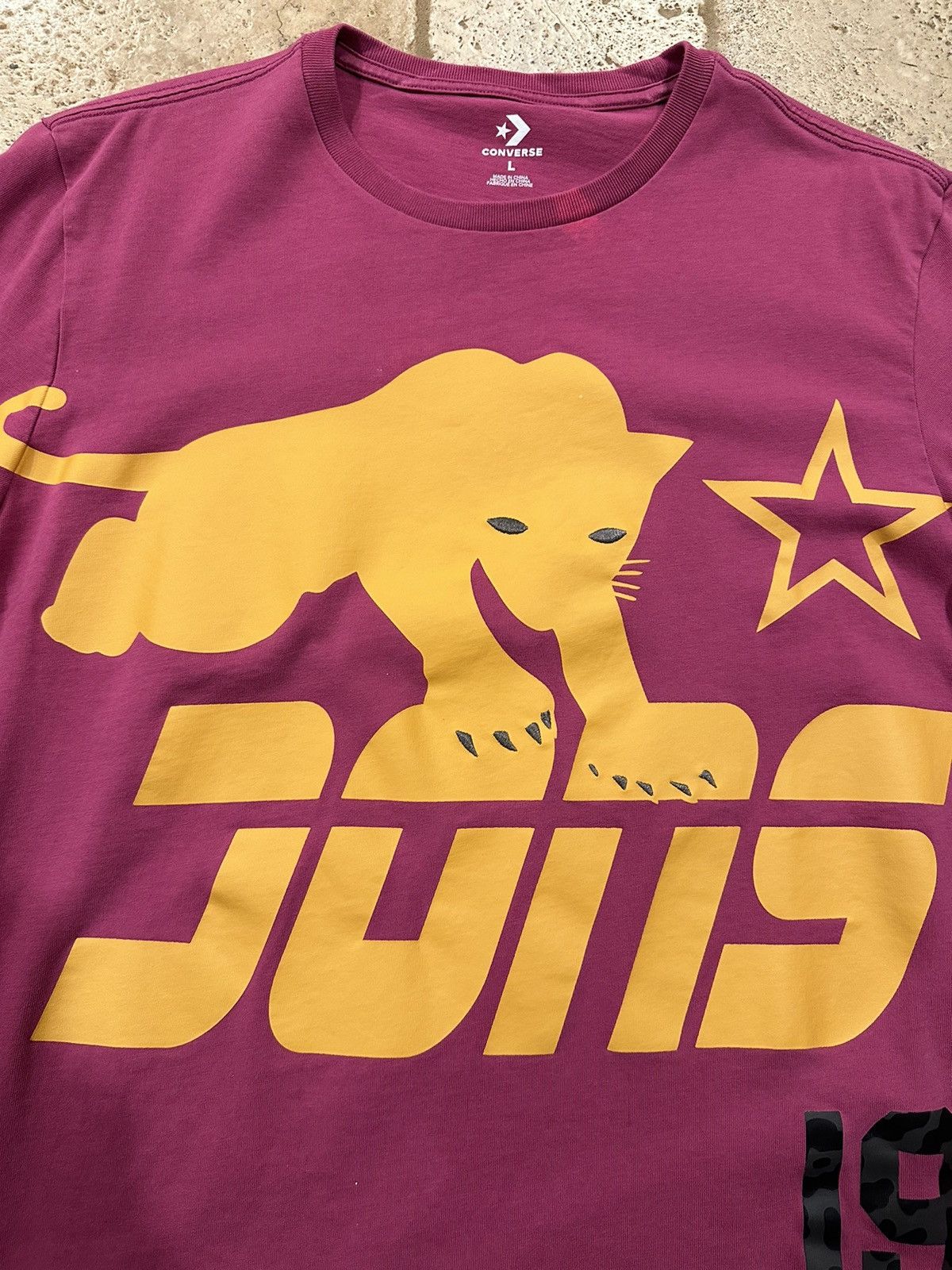 Converse × Just Don Just Don x Converse Pink 19 Leopard T-Shirt Size US L / EU 52-54 / 3 - 5 Thumbnail
