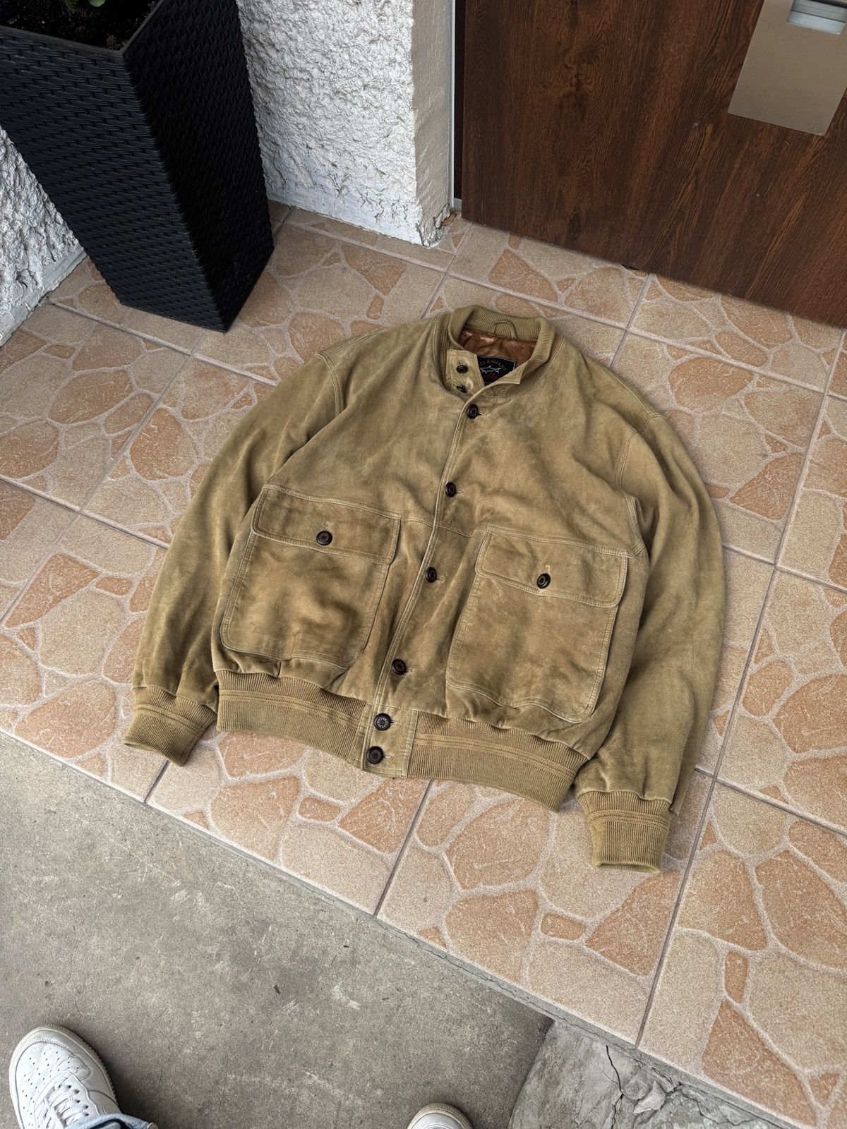 Paul & Shark 90s Vintage Paul Shark Suede jacket leather oldmoney Size US L / EU 52-54 / 3 - 3 Thumbnail