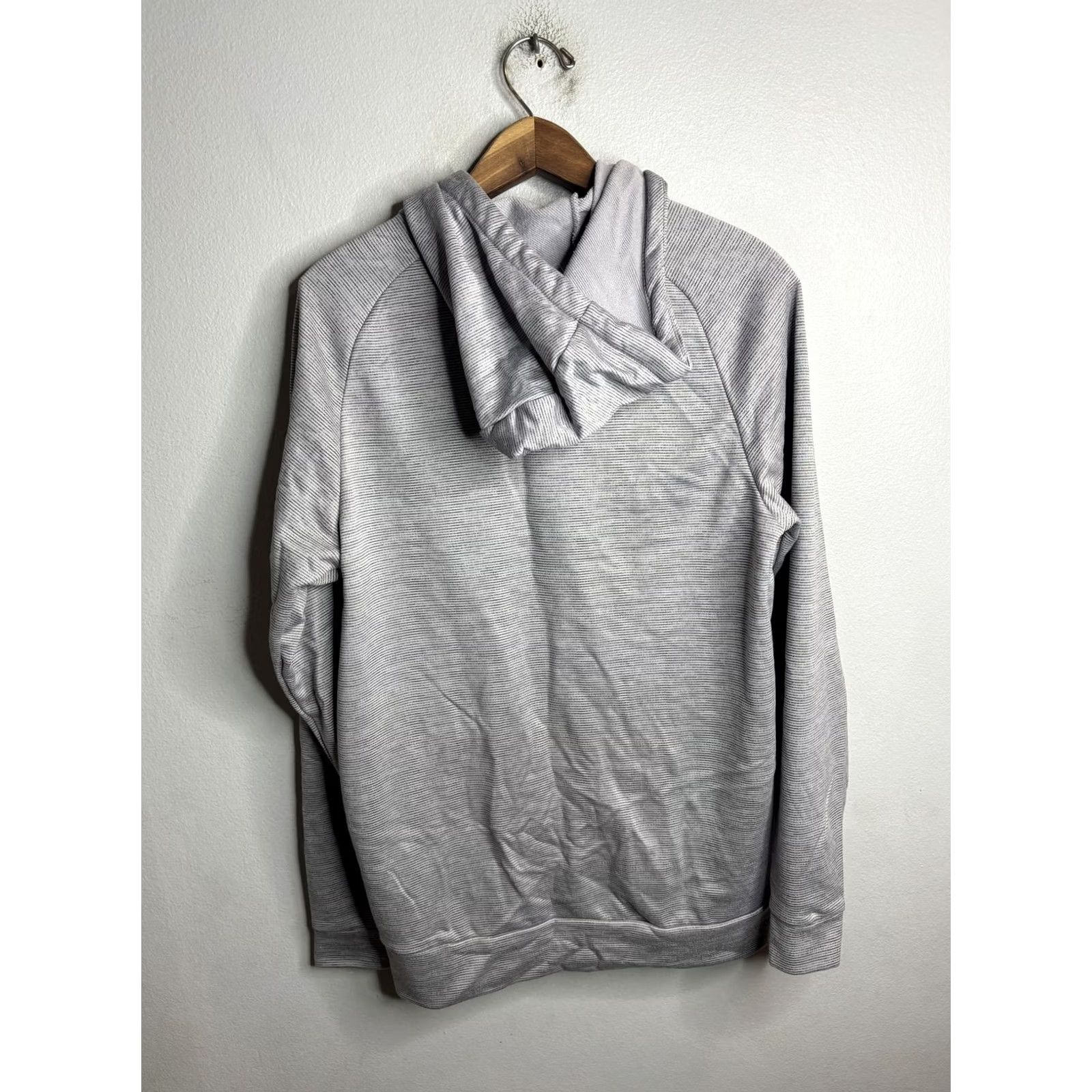 Nike Nike Dri-FIT Hoodie Mens Small Gray Full Zip Striped Sweatshirt Athletic Swoosh Size US S / EU 44-46 / 1 - 5 Thumbnail