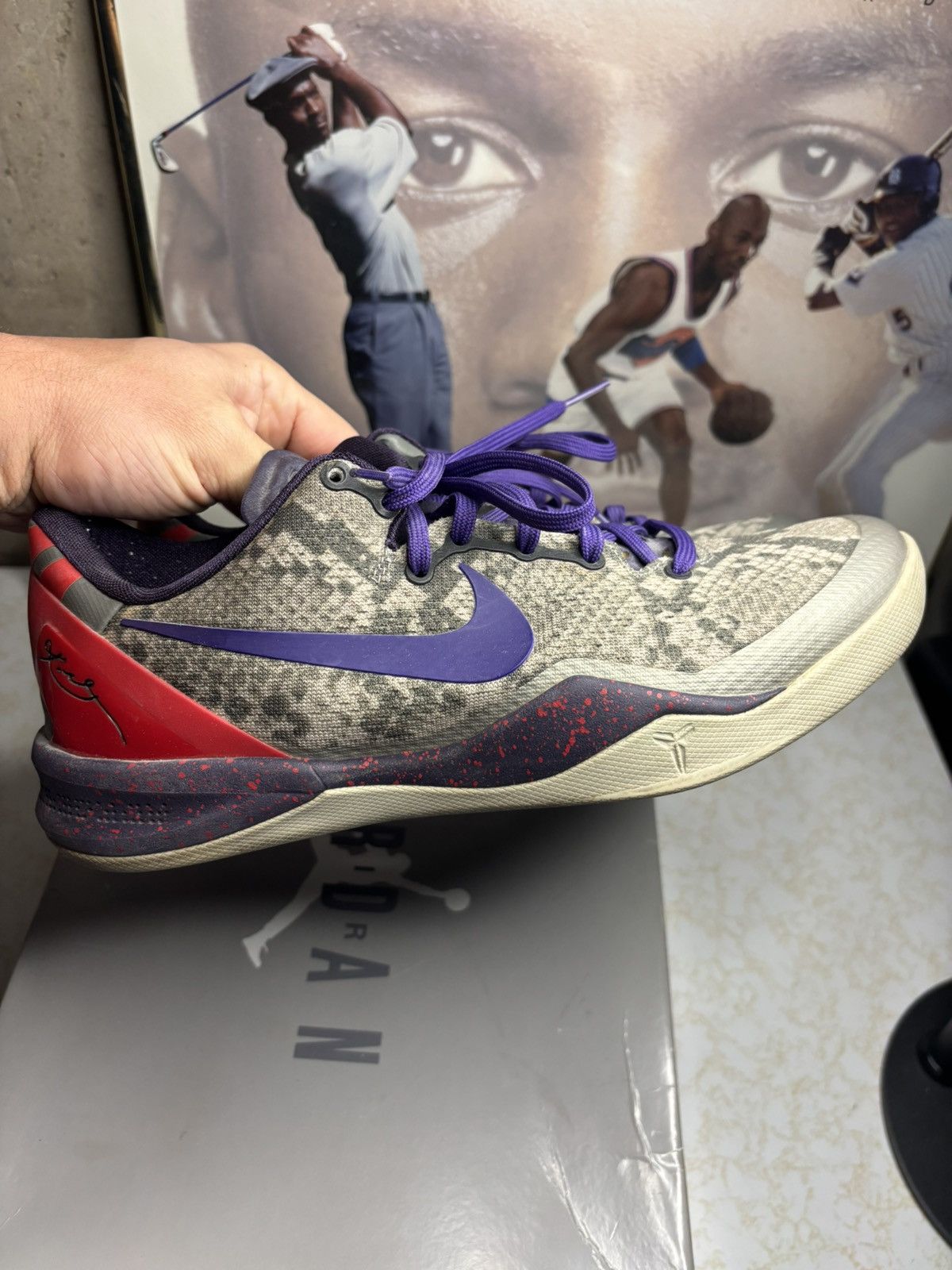 Nike Nike kobe 8 ‘mine grey ” Size US 8 / EU 41 - 1 Thumbnail
