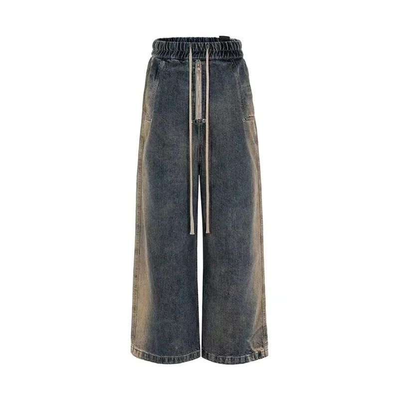 Japanese Brand × Jean Y2K High Street Makes Old Ground White Loose Jeans Size US 26 / EU 42 - 4 Thumbnail