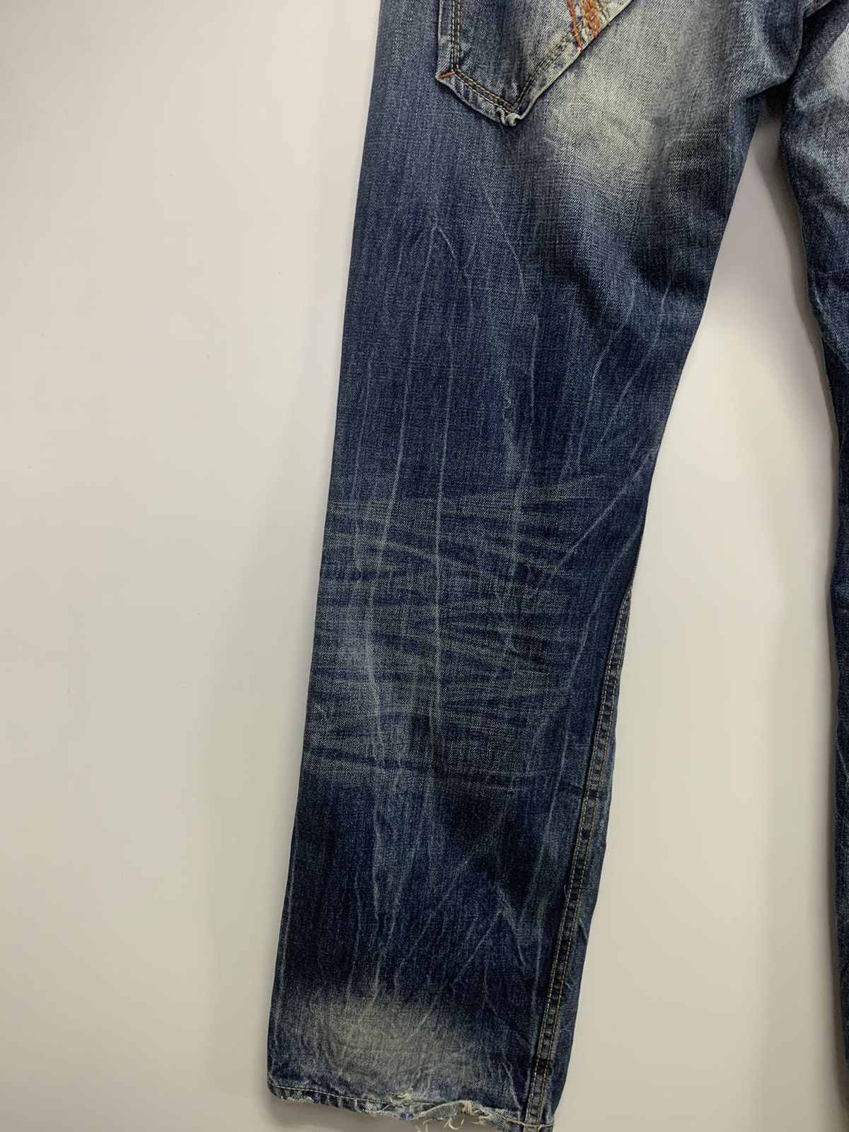 Vintage Back Number Distress Jeans Size US 34 / EU 50 - 12 Thumbnail