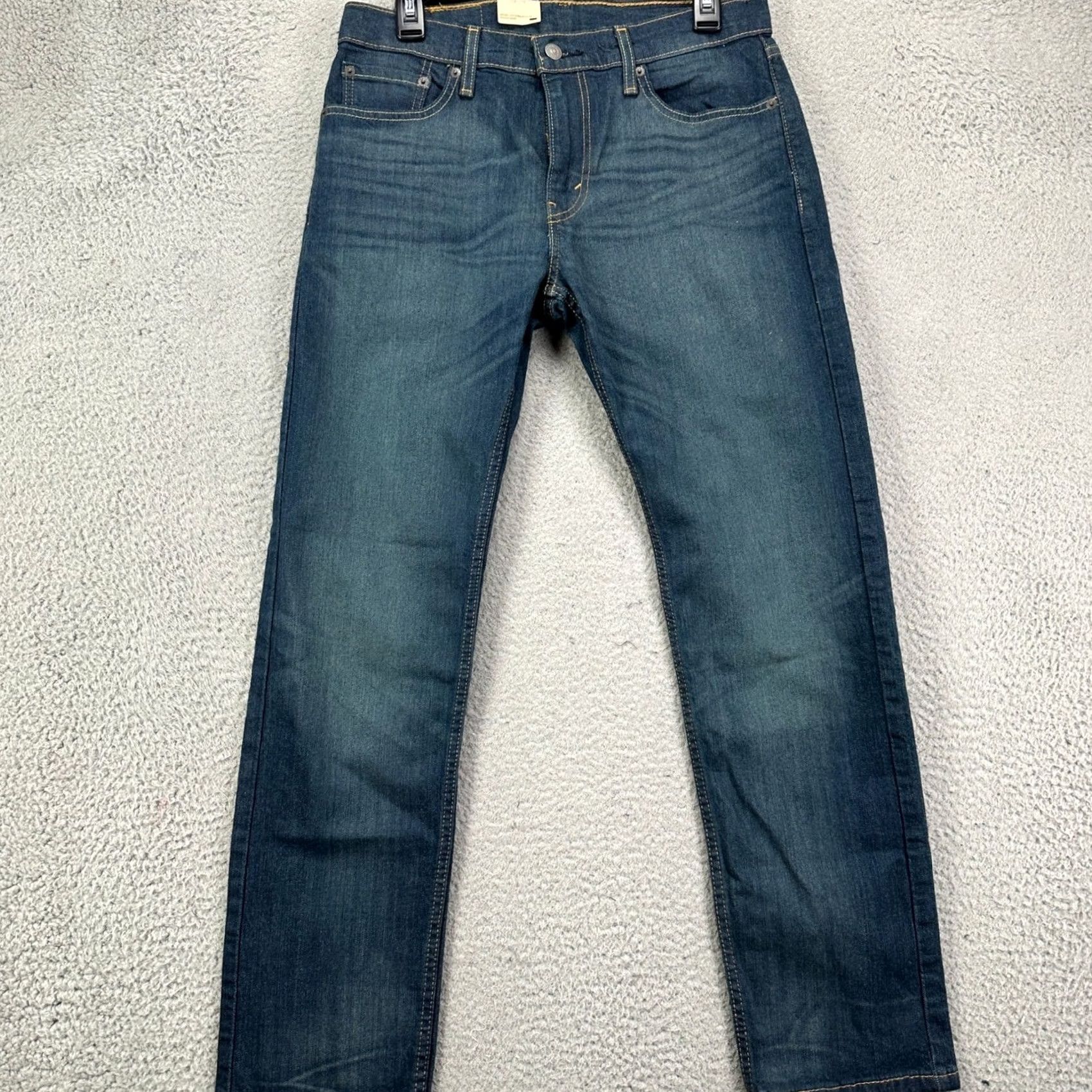 Levi's Levi's 502 Jeans Men Tapered Leg 30X30 Blue Distressed Red Tab 5 Pocket Denim NEW Size US 30 / EU 46 - 2 Thumbnail