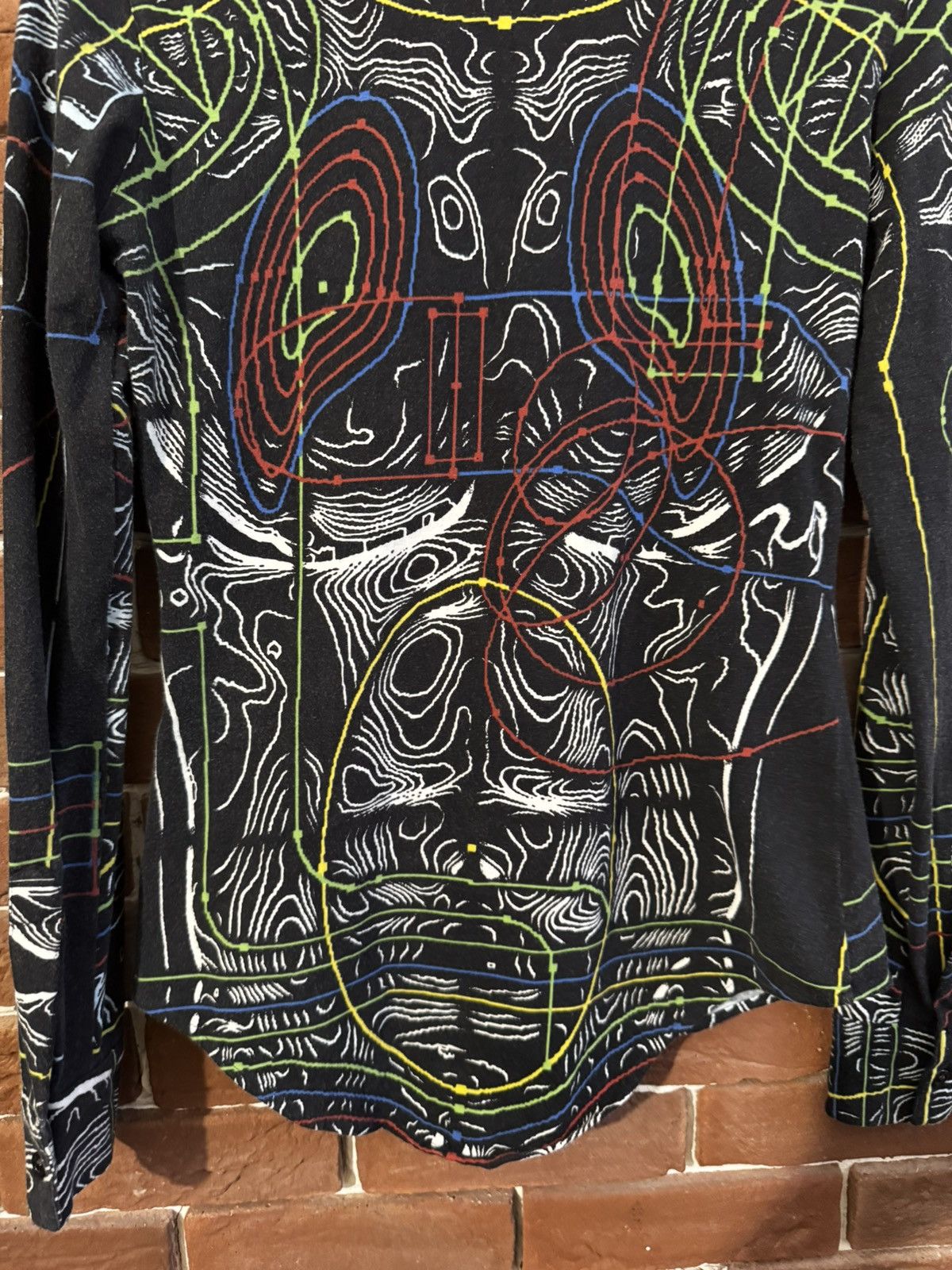 Jean Paul Gaultier Jean Paul Gaultier Circuit Cyborg Print Zip LS TOP JPG Rare Size S / US 4 / IT 40 - 12 Thumbnail