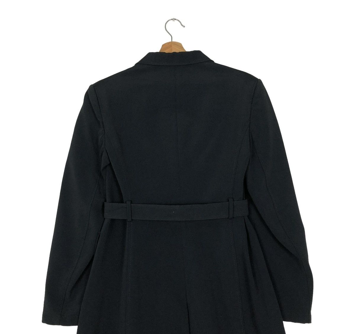 Prada 🔥RICH BLACK VINTAGE PRADA MILANO BONDAGE BELT JACKET Size M / US 6-8 / IT 42-44 - 10 Thumbnail