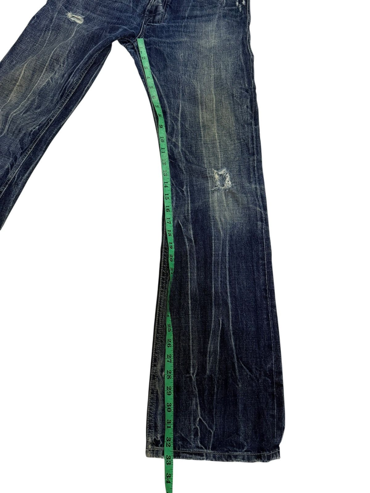 Diesel Flared Jeans Vintage Diesel Zatiny Distressed Boot Cut Denim Size US 30 / EU 46 - 17 Thumbnail